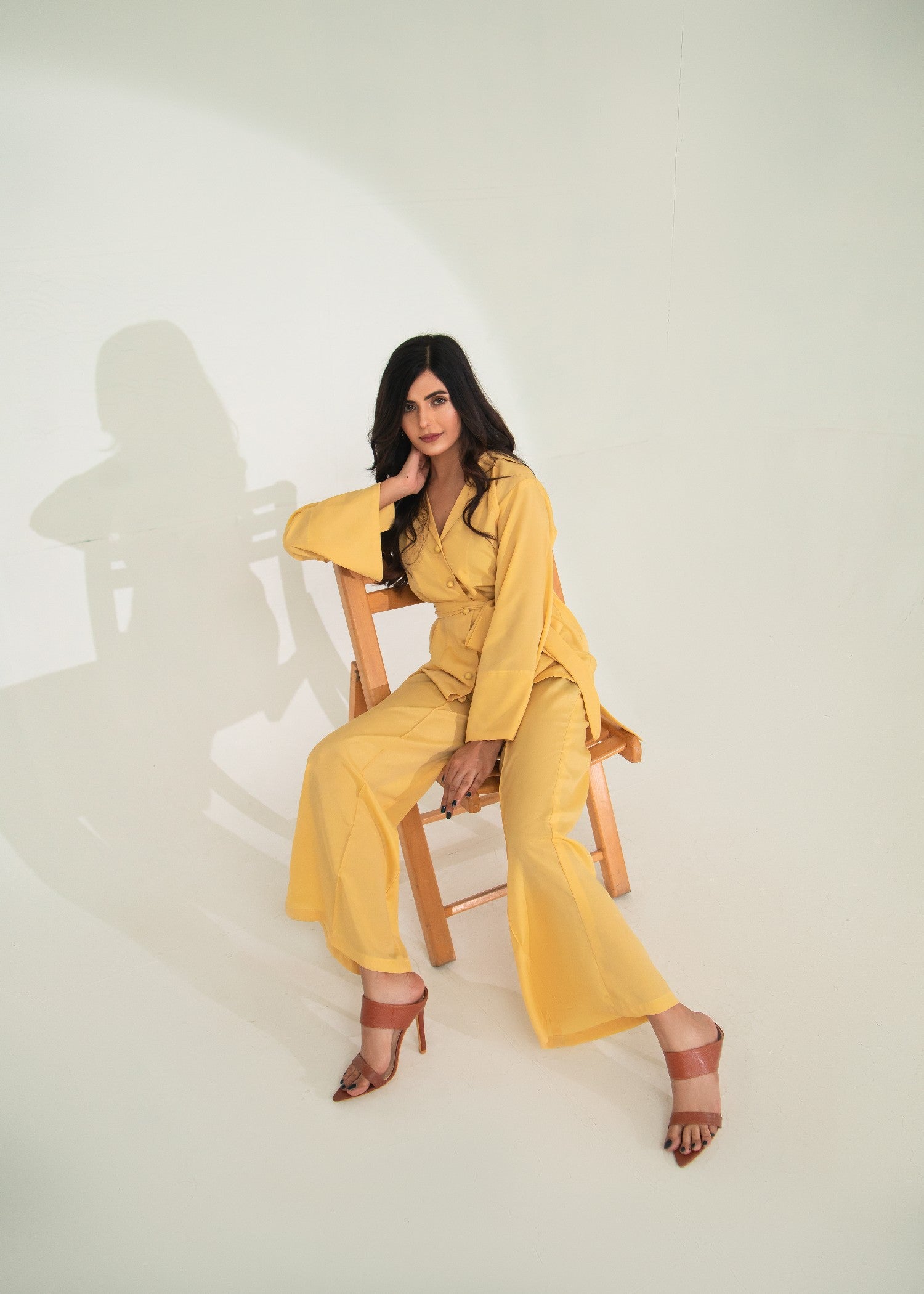 tropical Co Ord Sets in Lemon