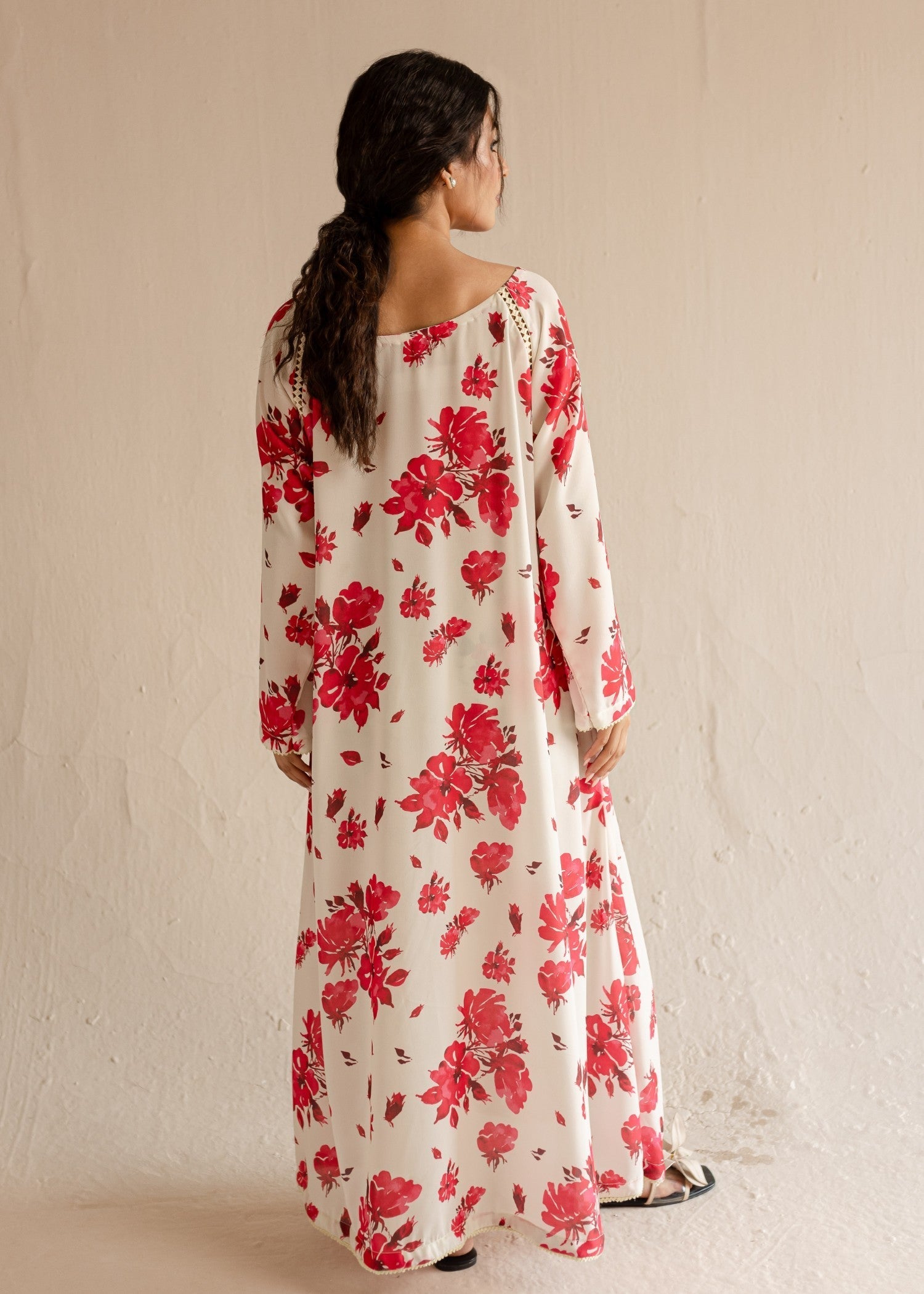 crepe Dress in White