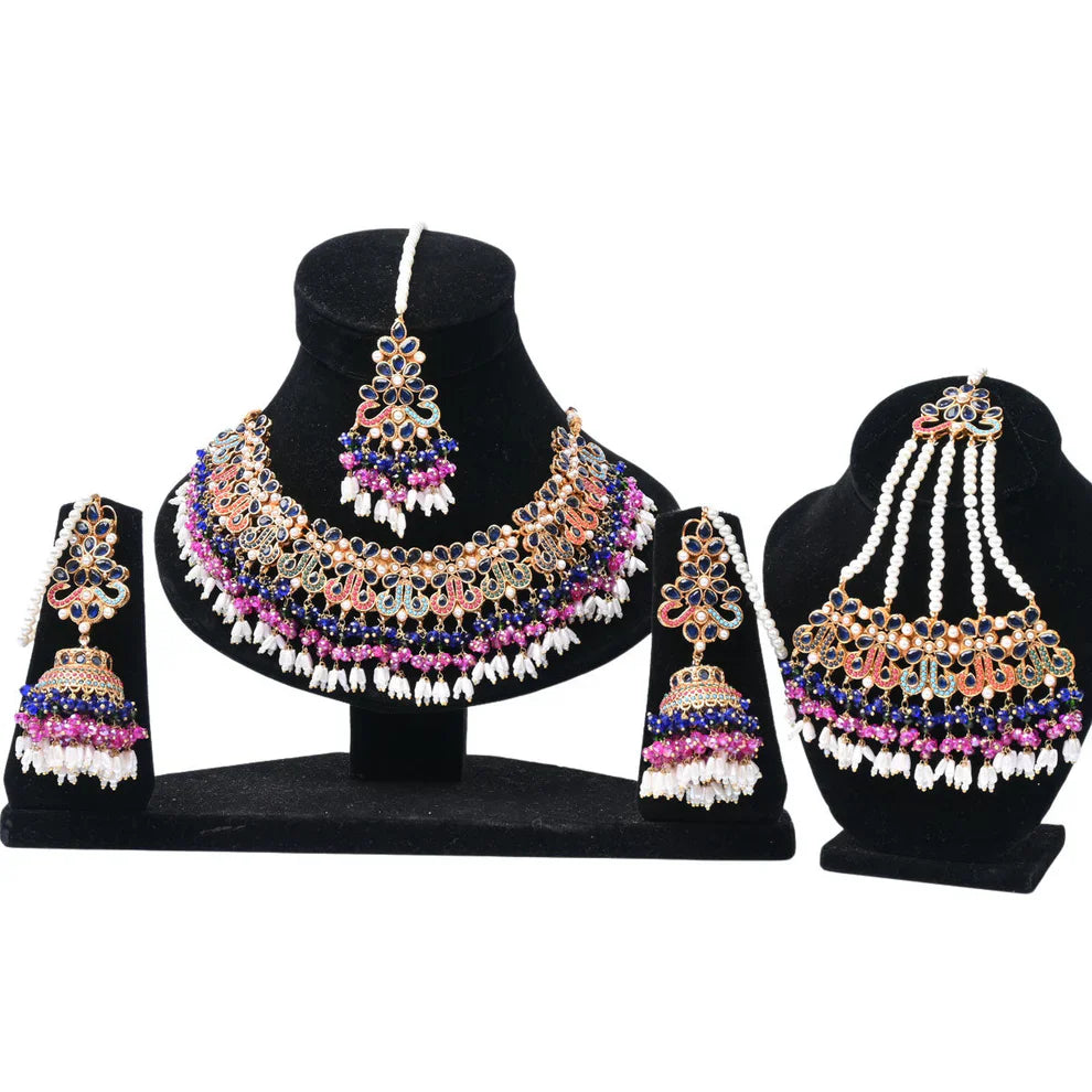 Choker in Multi Color by - Trendy Women Choker KGG2989