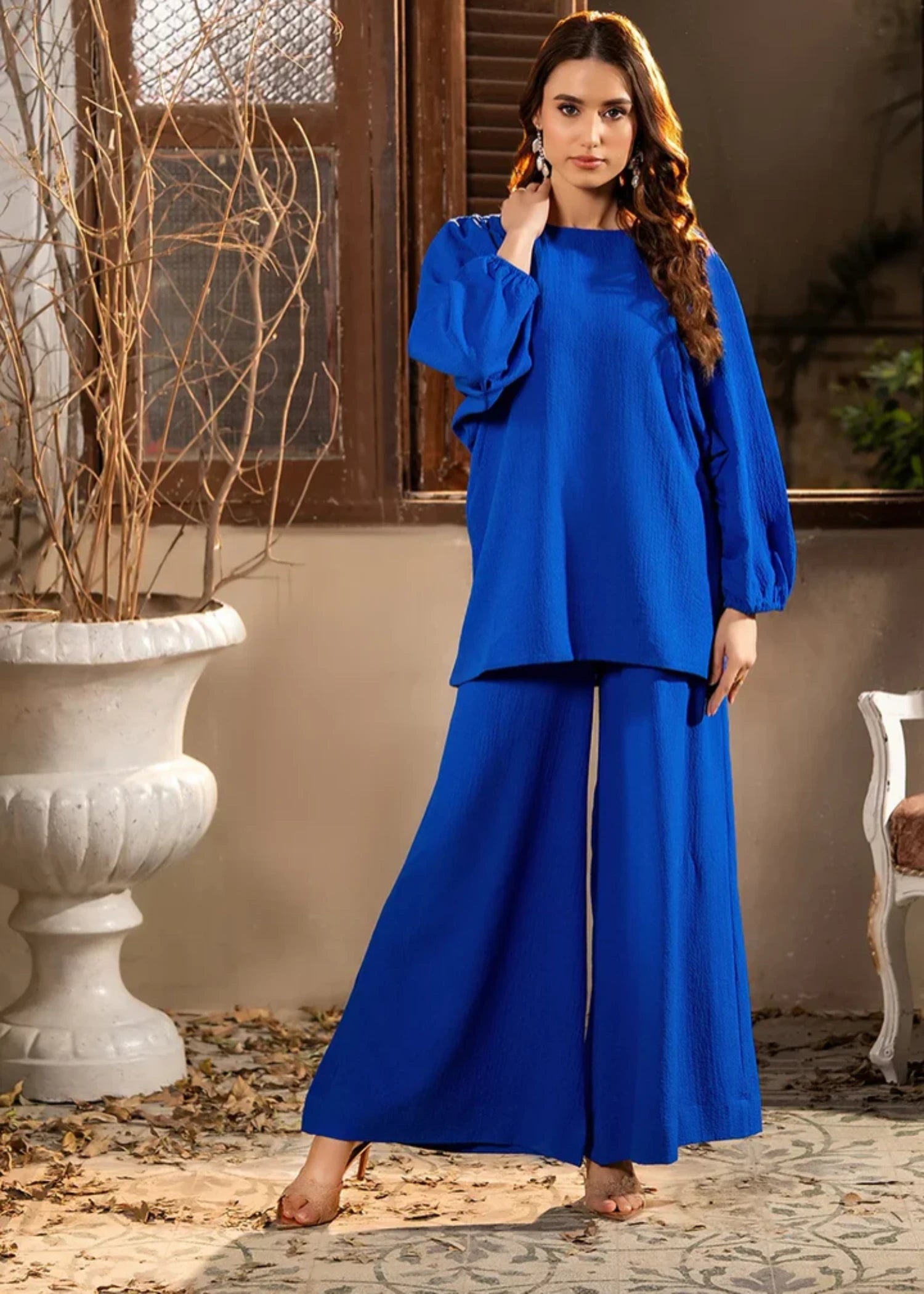 seersucker Co ord Sets in Blue