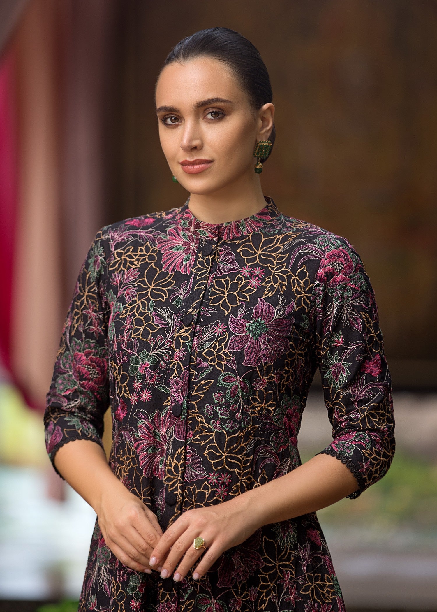 karandi Unstitched in Black
