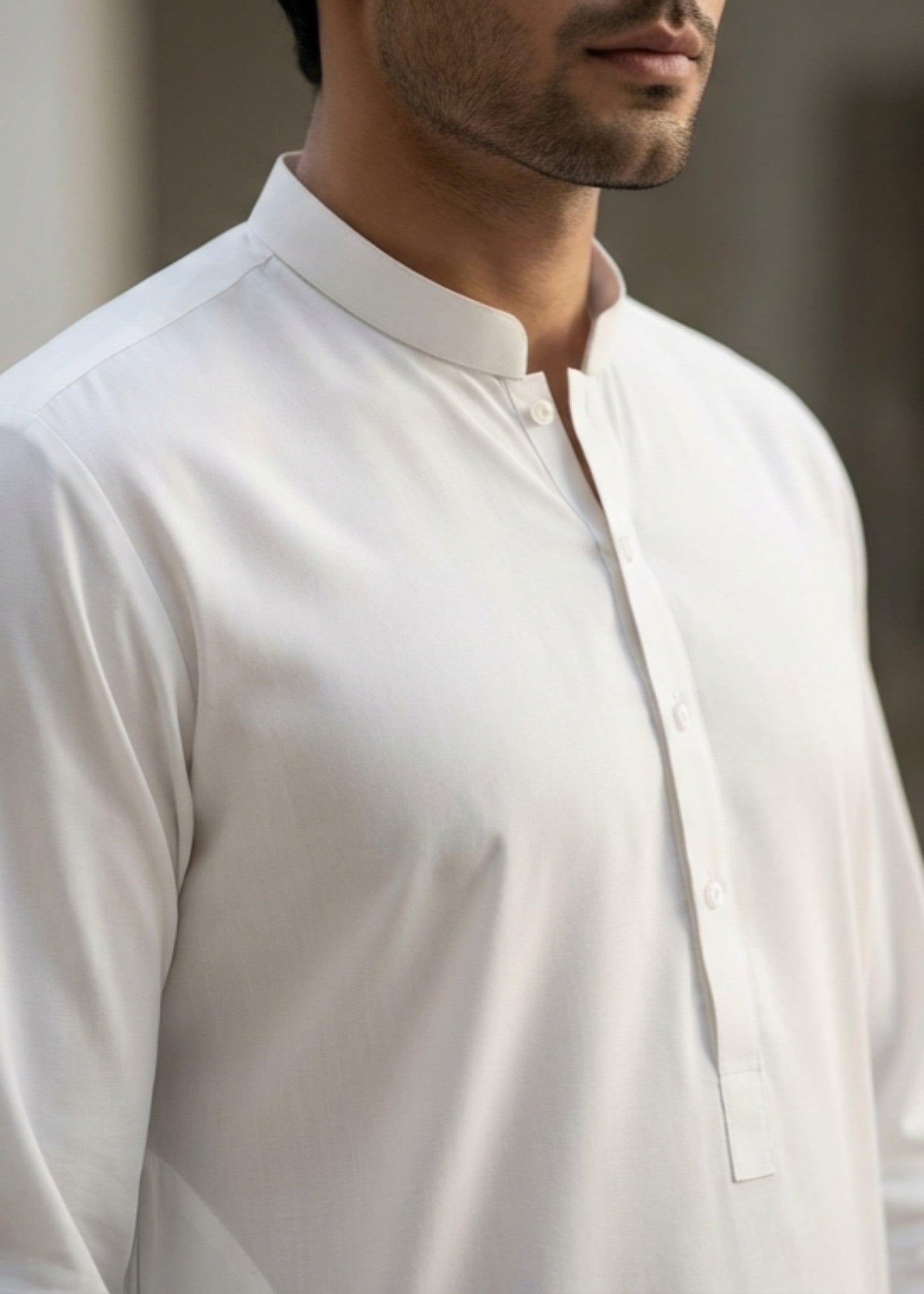 blend boski Shalwar Kameez in White, off-white
