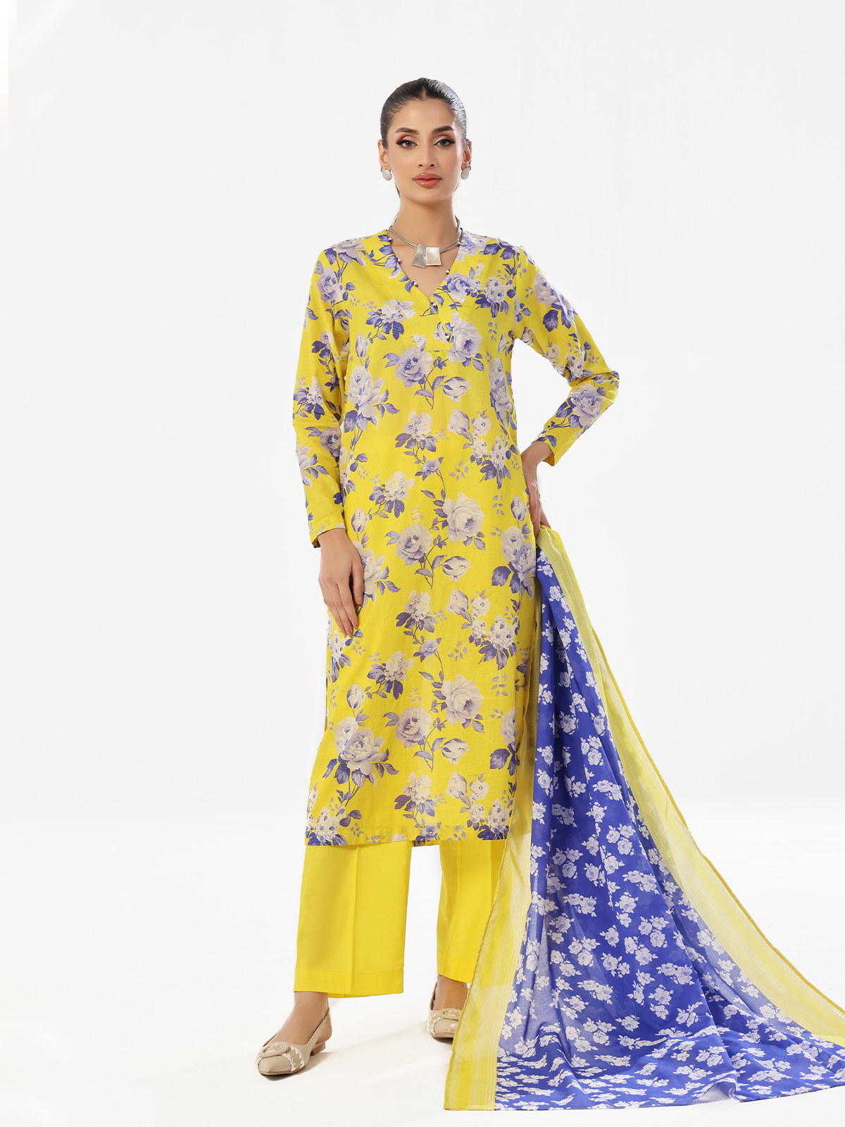 masuri Kurta Set in Yellow