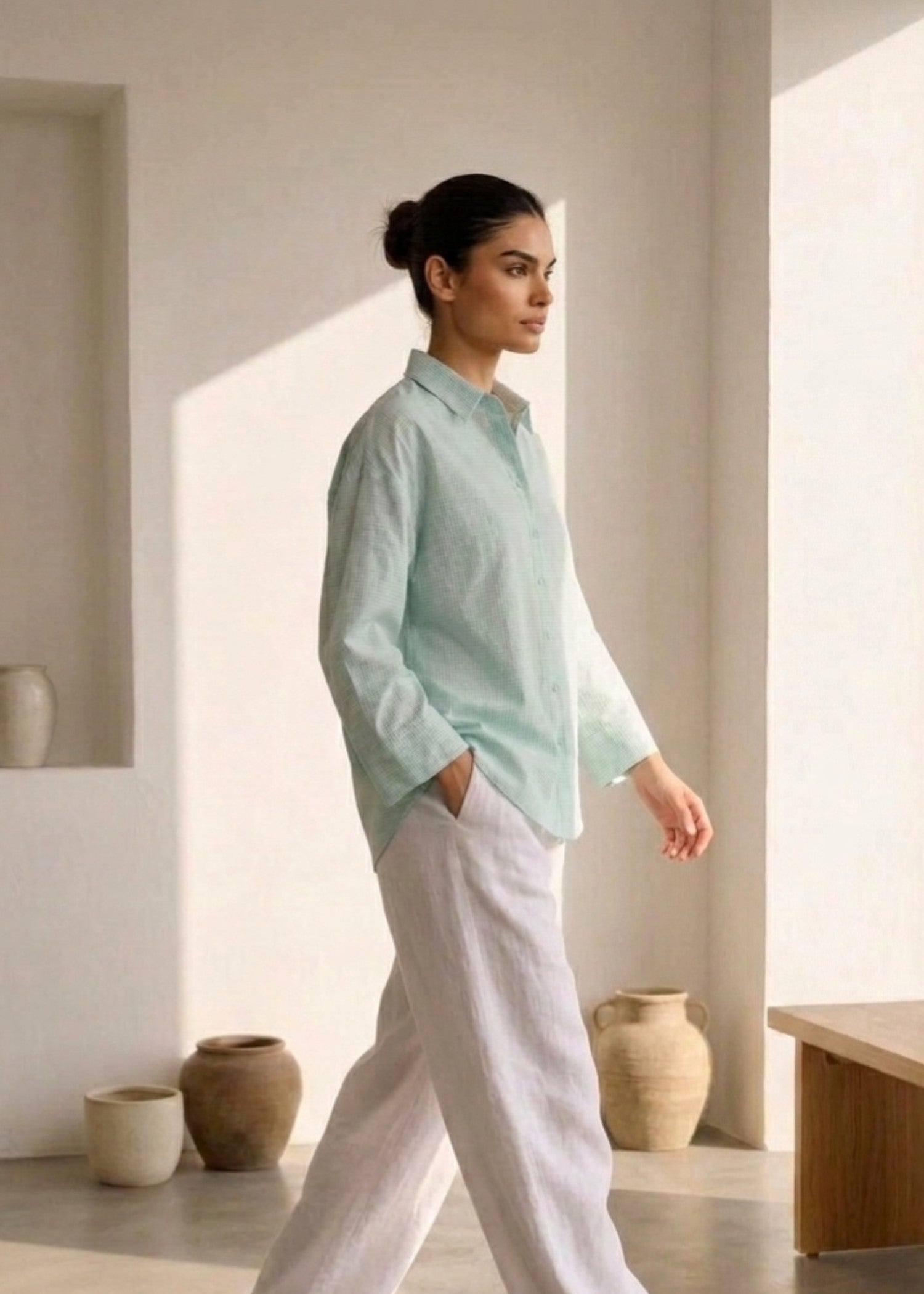 cotton Top in Ice blue