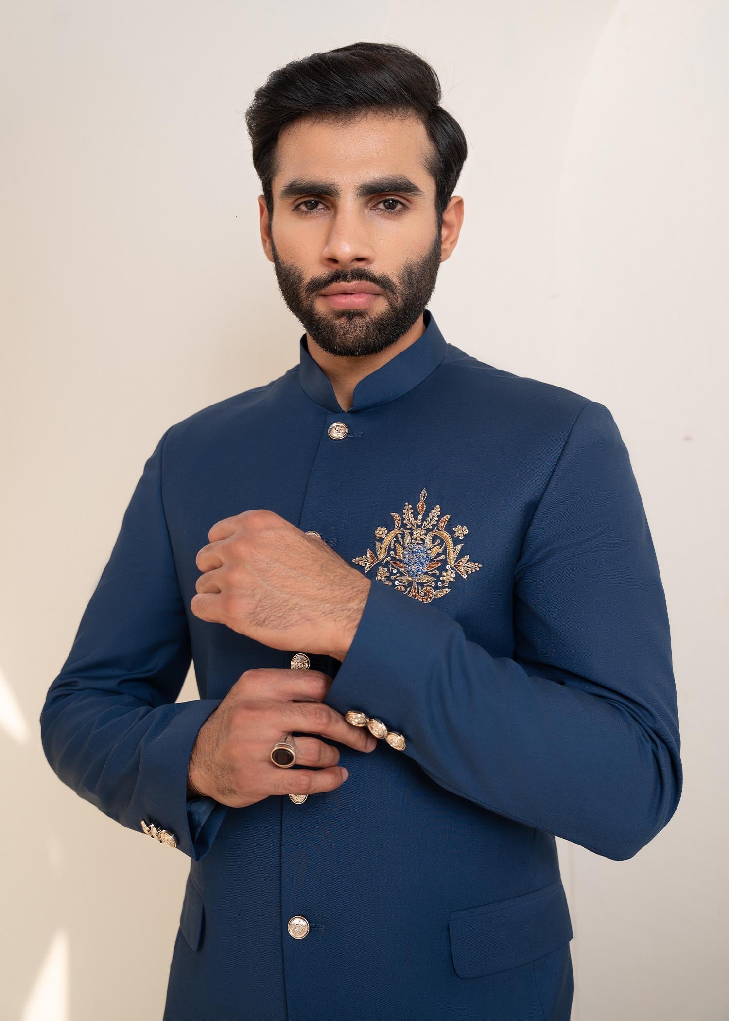 tropical Prince Coat in Royal blue