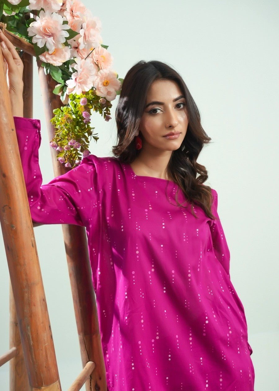 cambric Co Ord Sets in Magenta