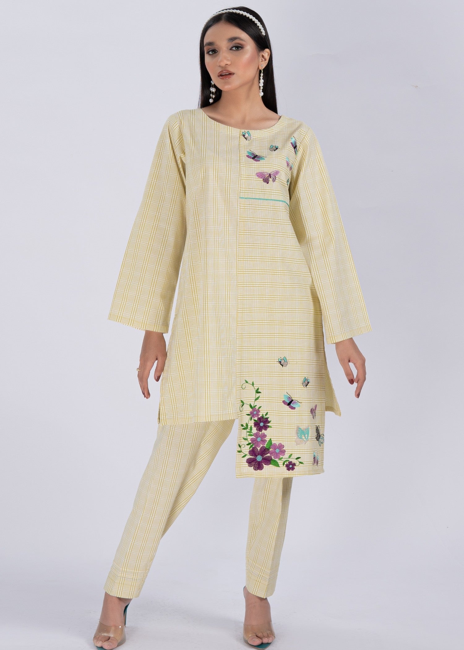 cambric Co Ord Sets in Key lime
