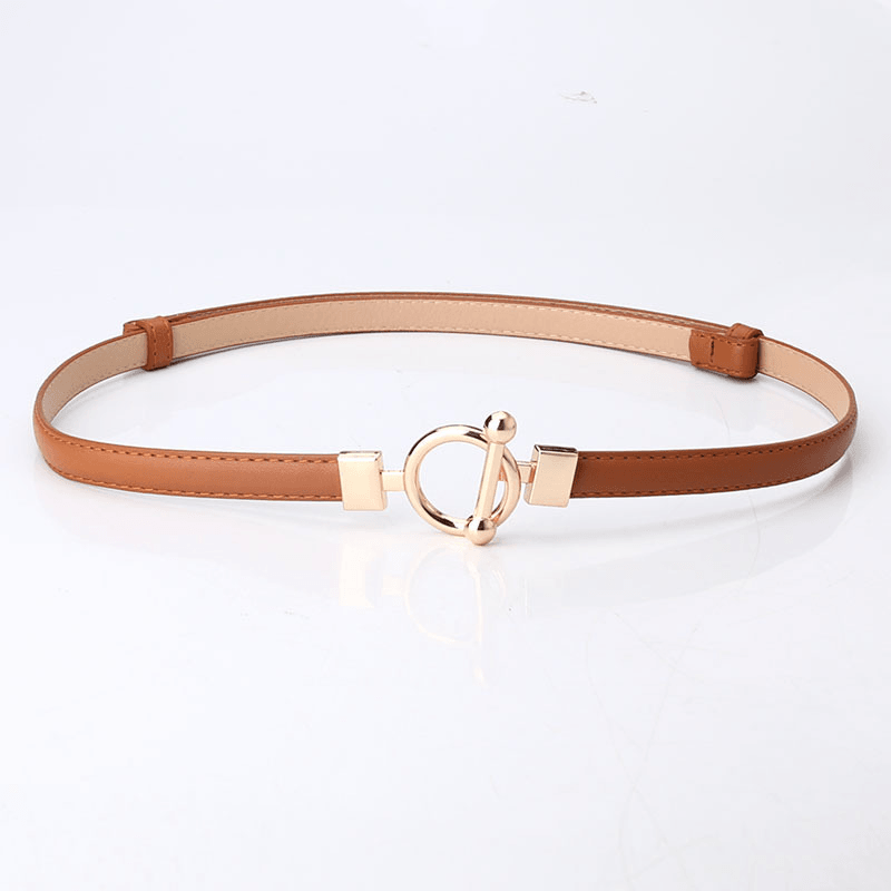 Fashion Women'S Coat Decorated Leather Belt