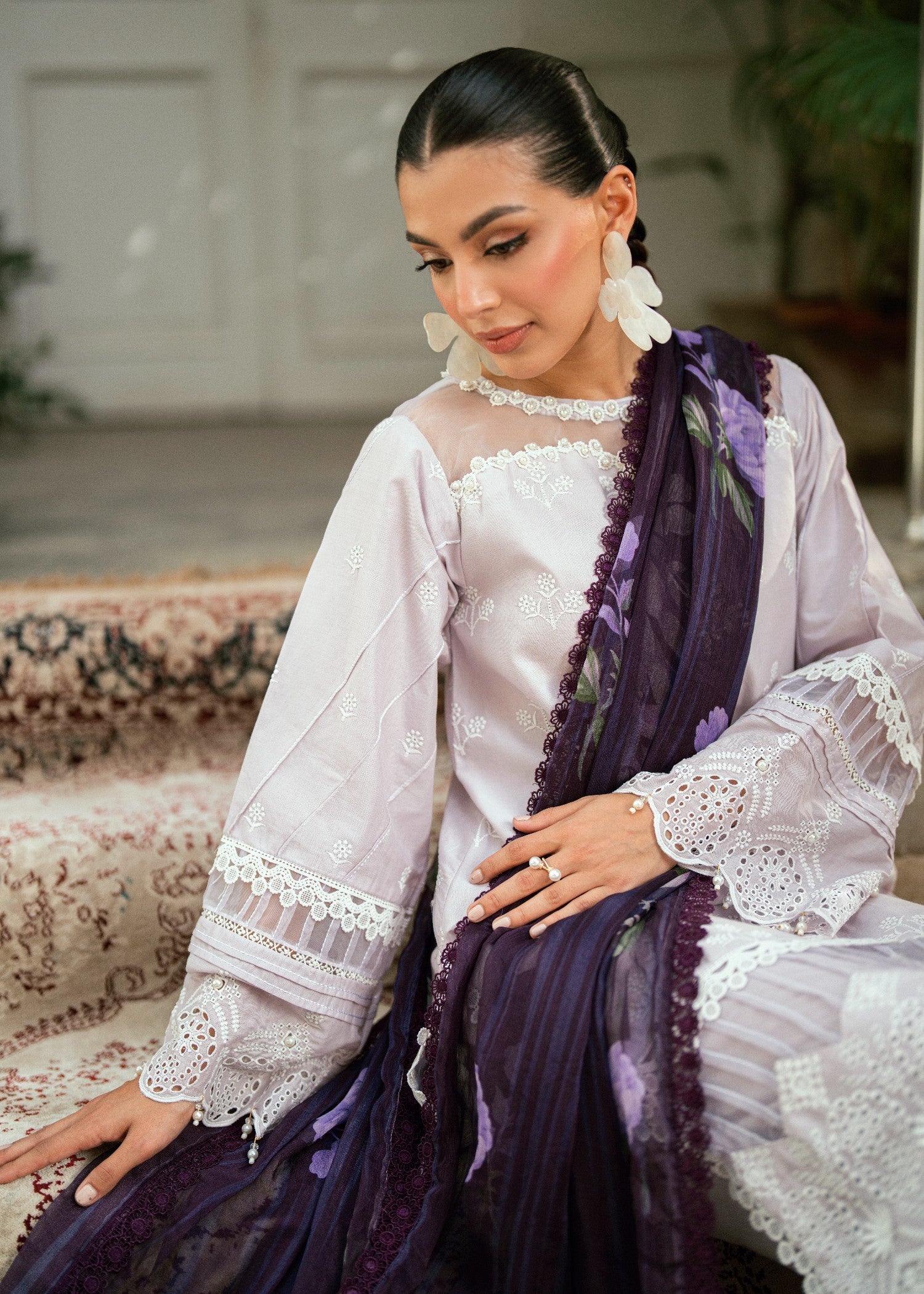 cambric Unstitched in Lavender mist