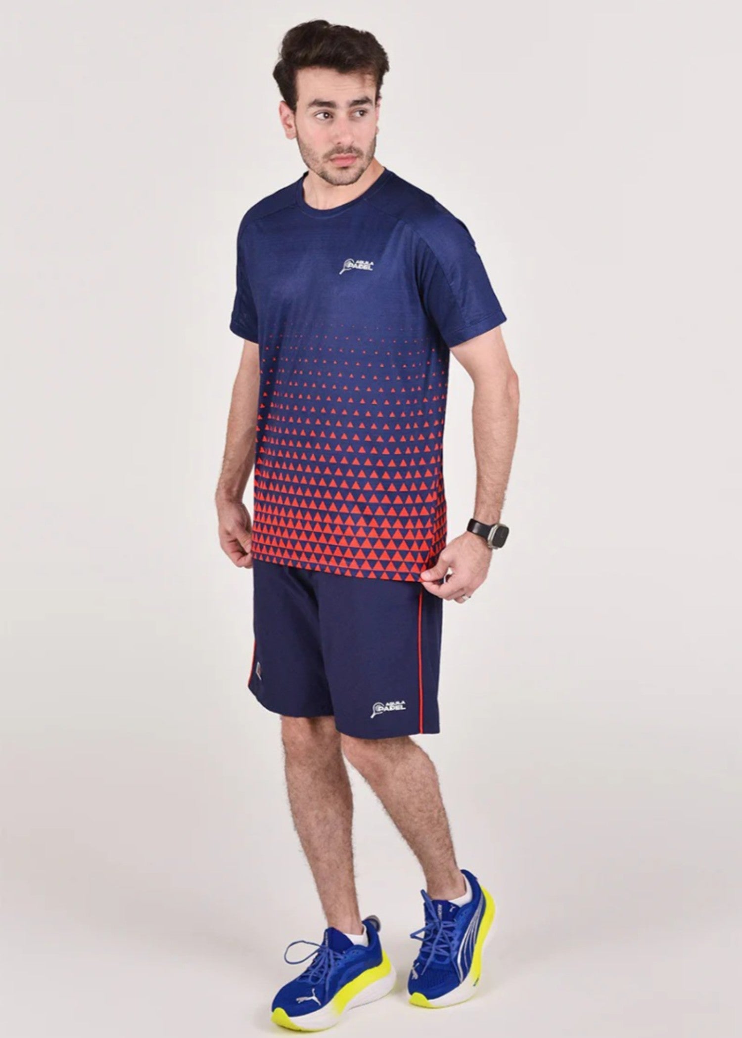 microfiber polyester T Shirt in Dark blue