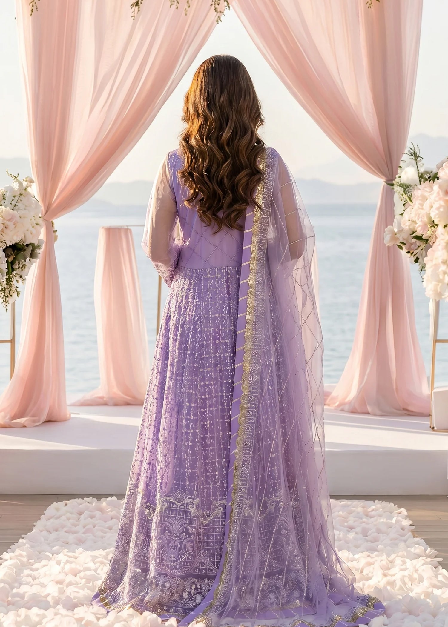 net Maxi in Lilac