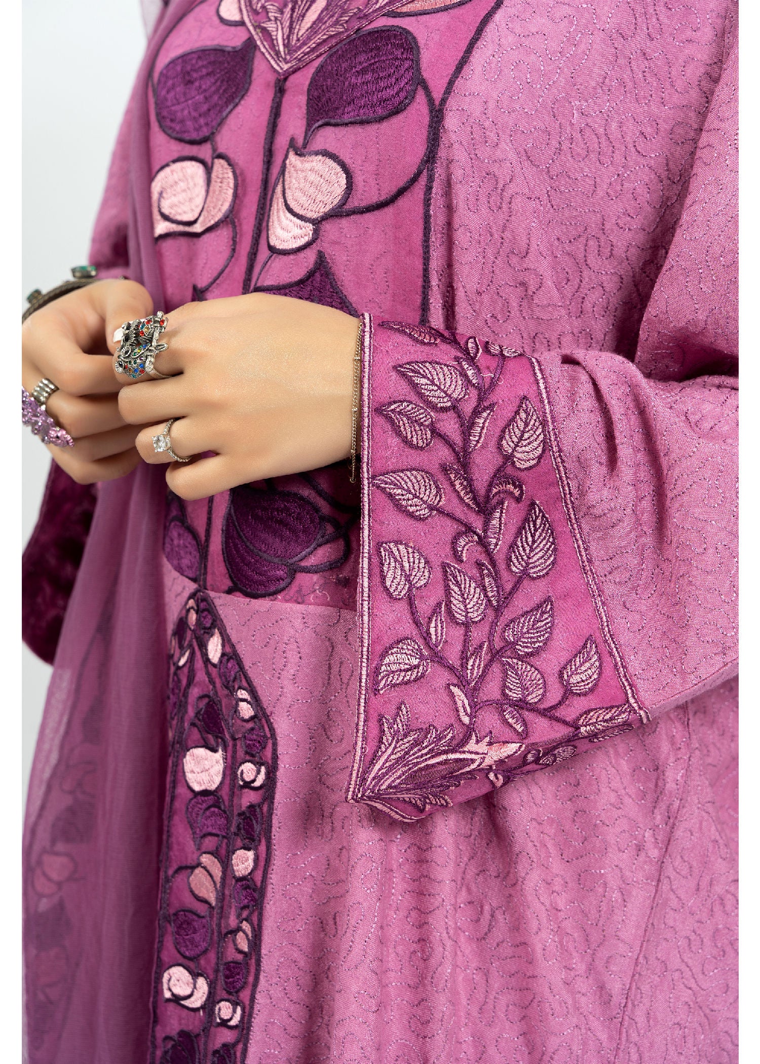 cotton net Kurta Set in Purple