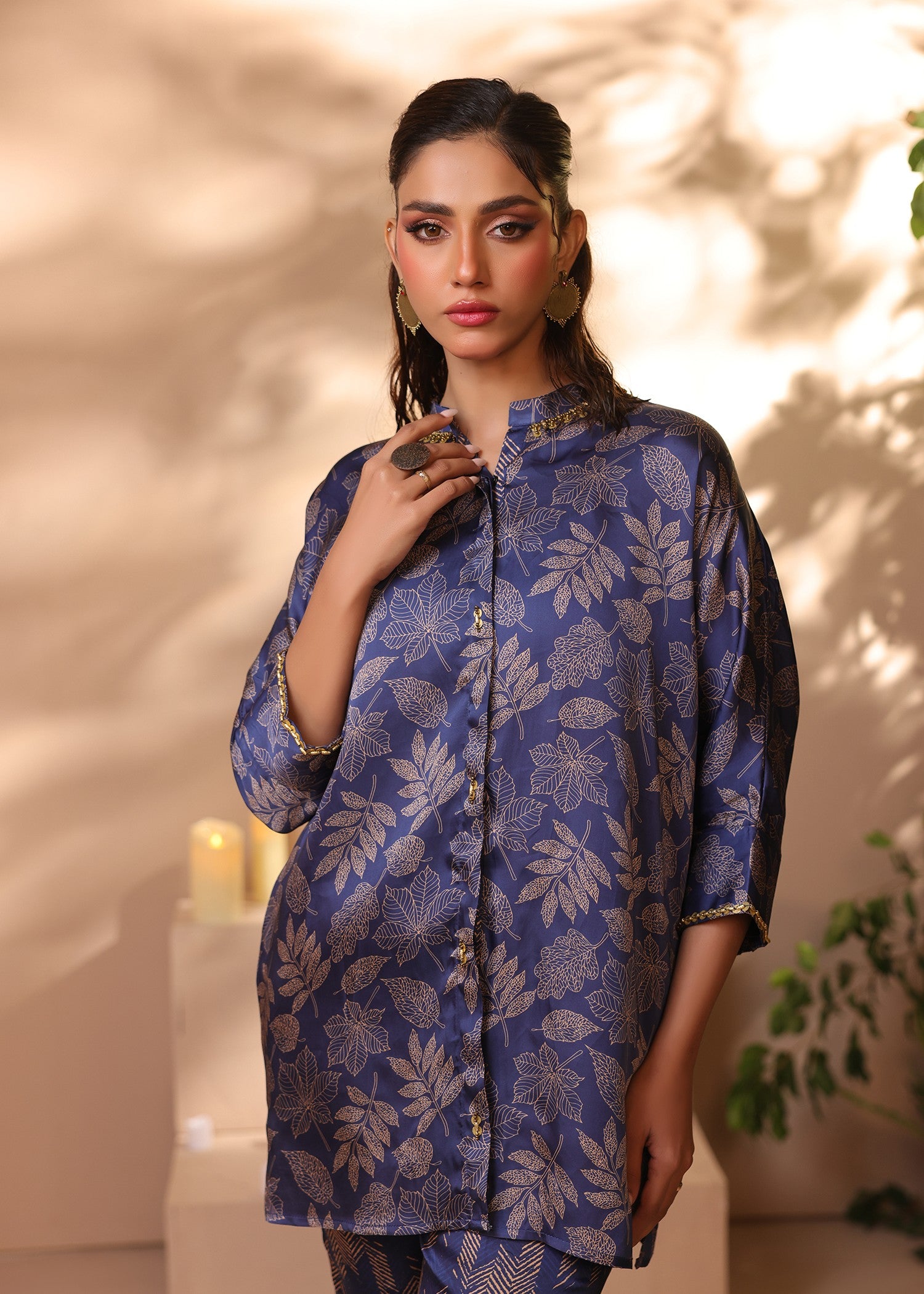 silk Co ord Sets in Blue