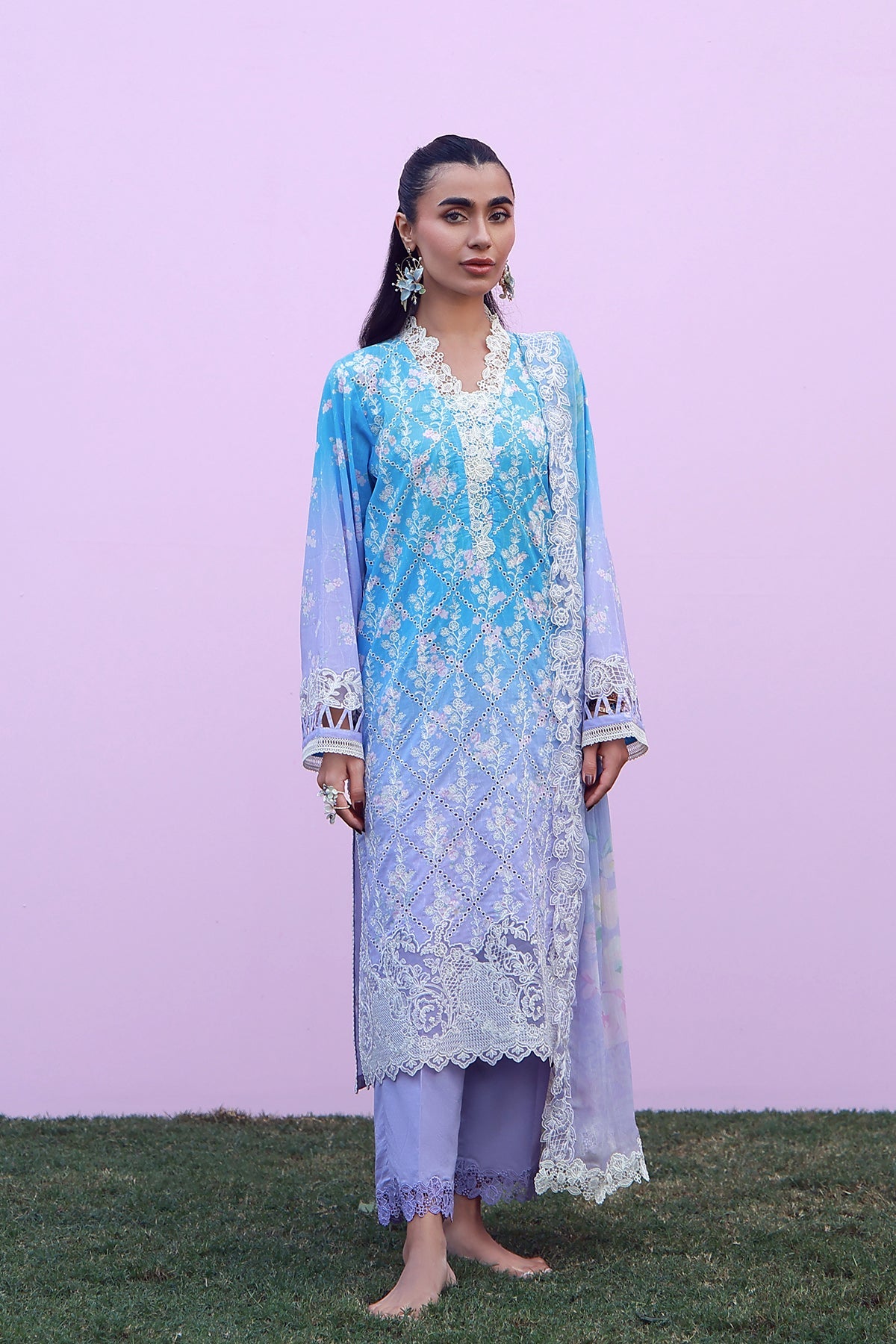 Mirha Lawn – Indigo Amethyst