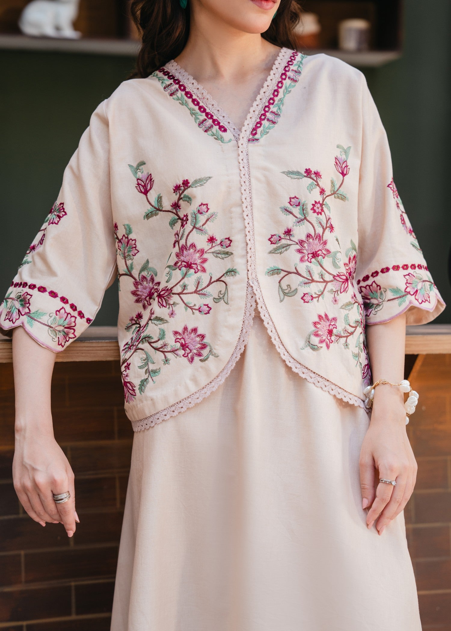 lawn Skirt in Cream