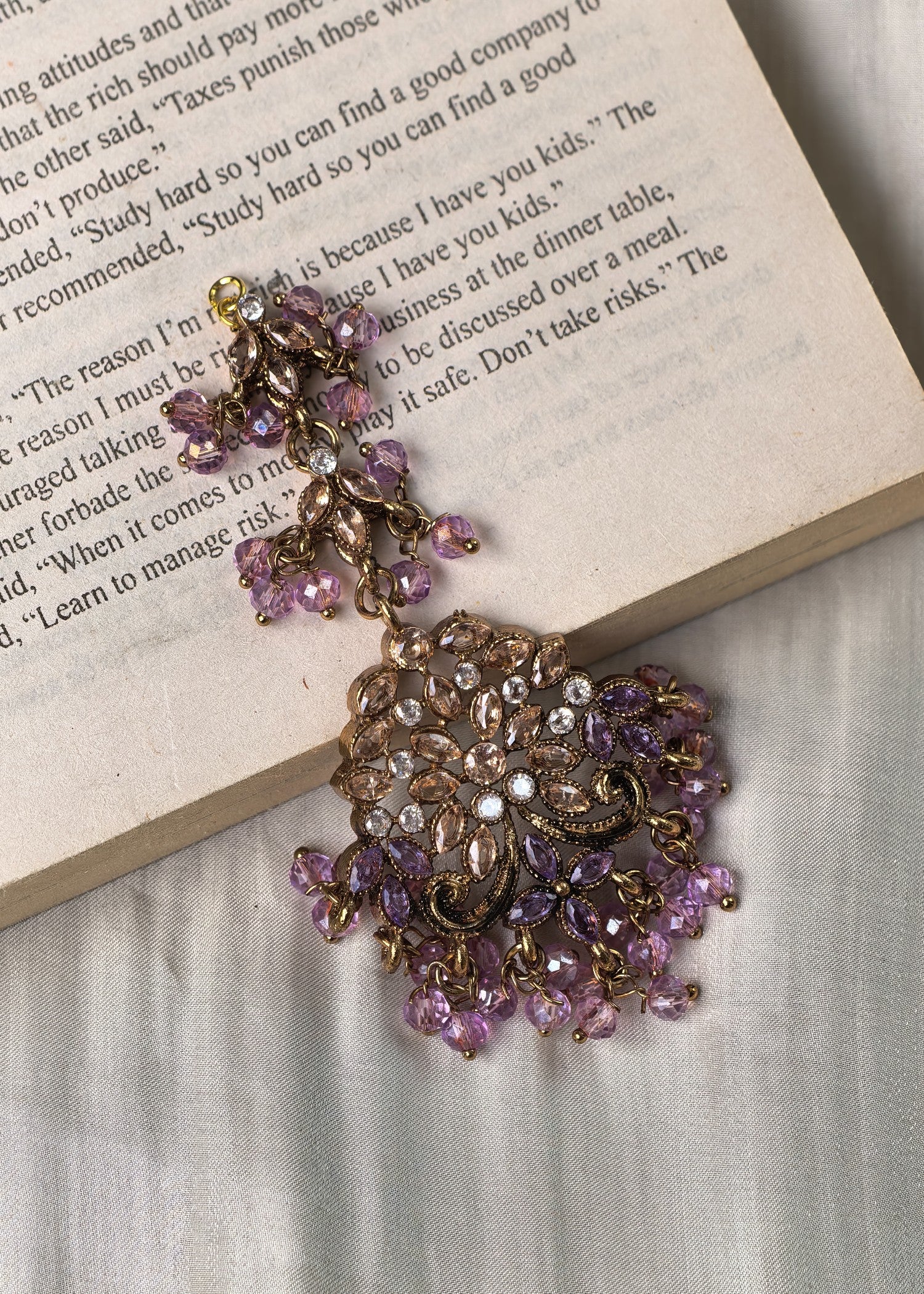Earrings in Purple Color by - Trendy Women Earrings PLF1973