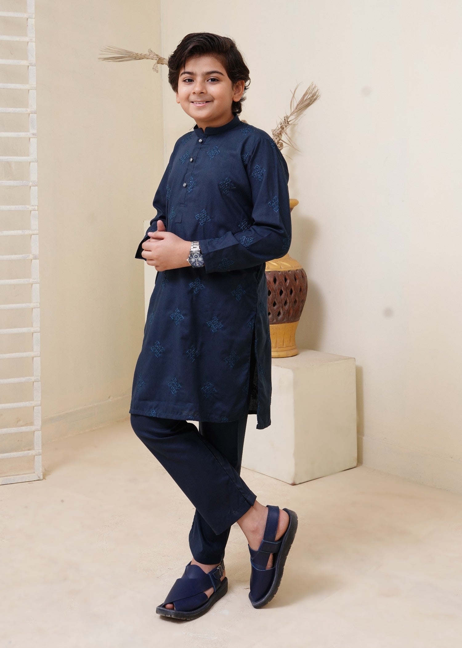 wash & wear Kurta Set in Blue