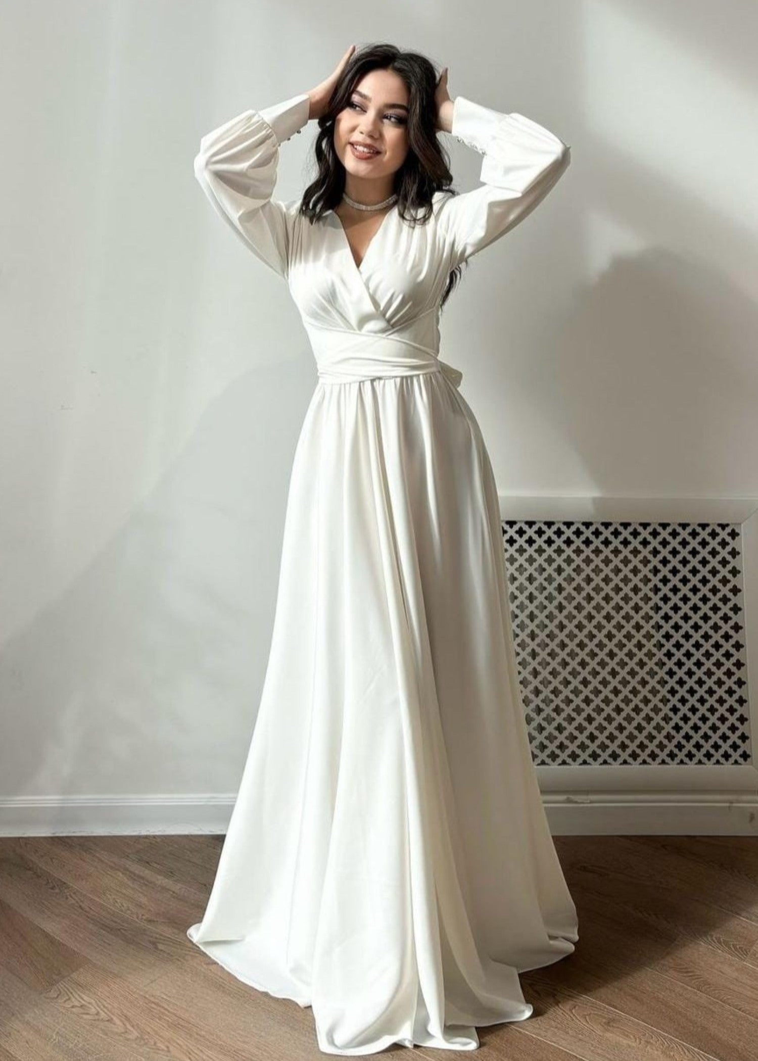 silk Maxi in White