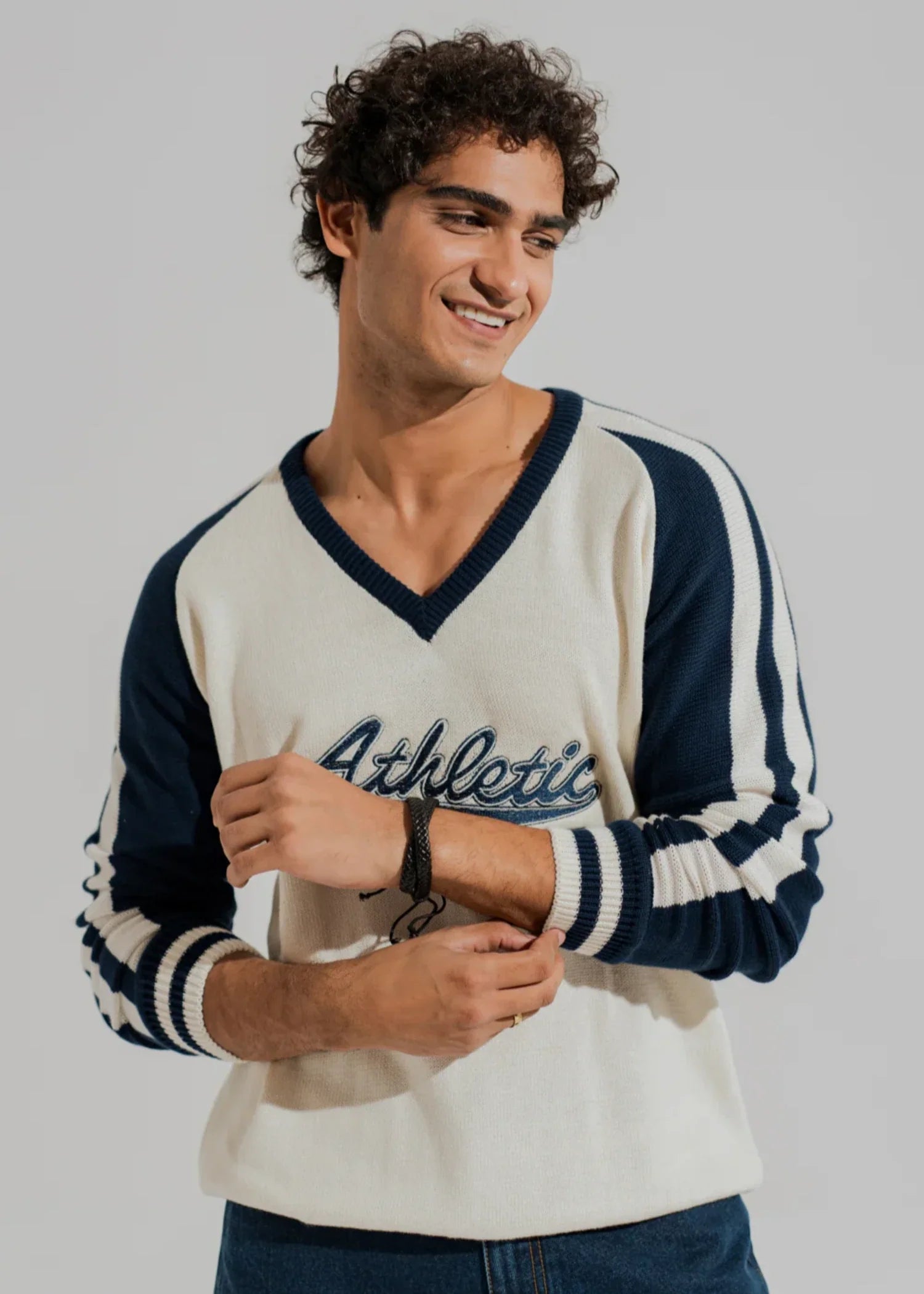 cotton Sweater in White