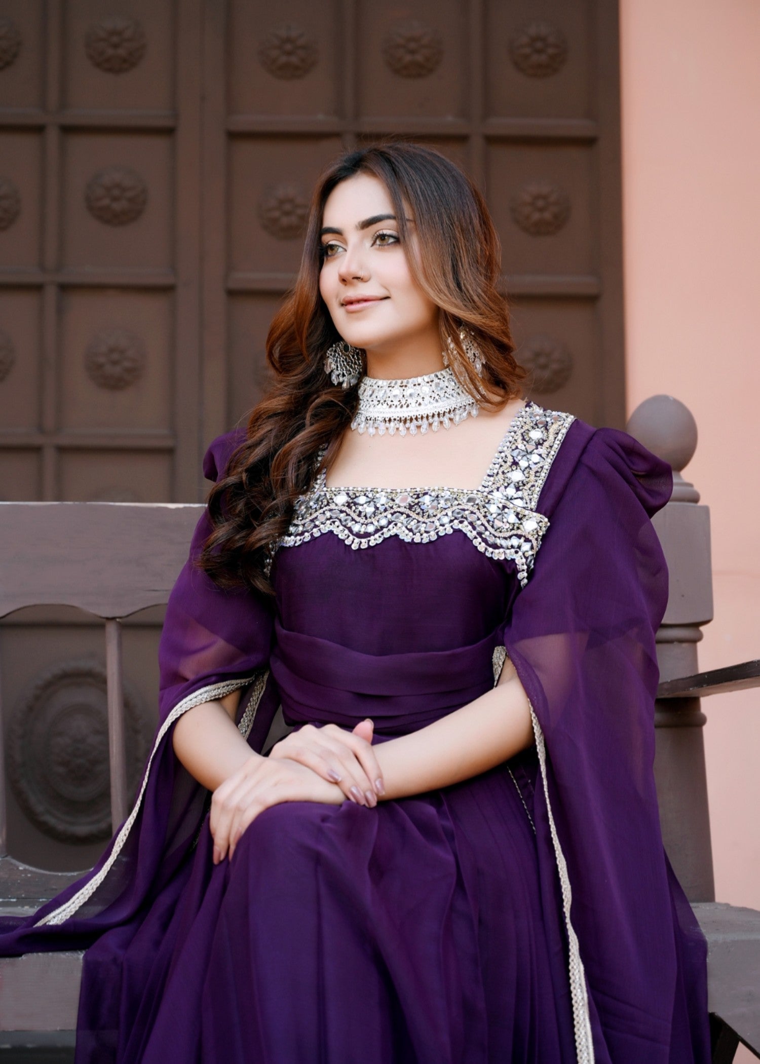 chiffon Maxi in Purple