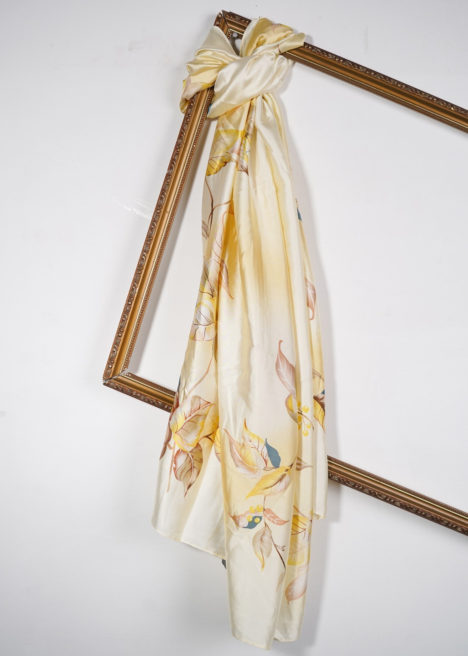 silk Hijab in Light yellow