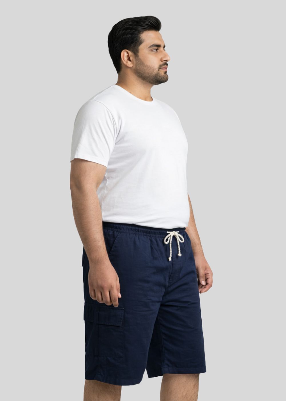 cotton Shorts in Navy blue