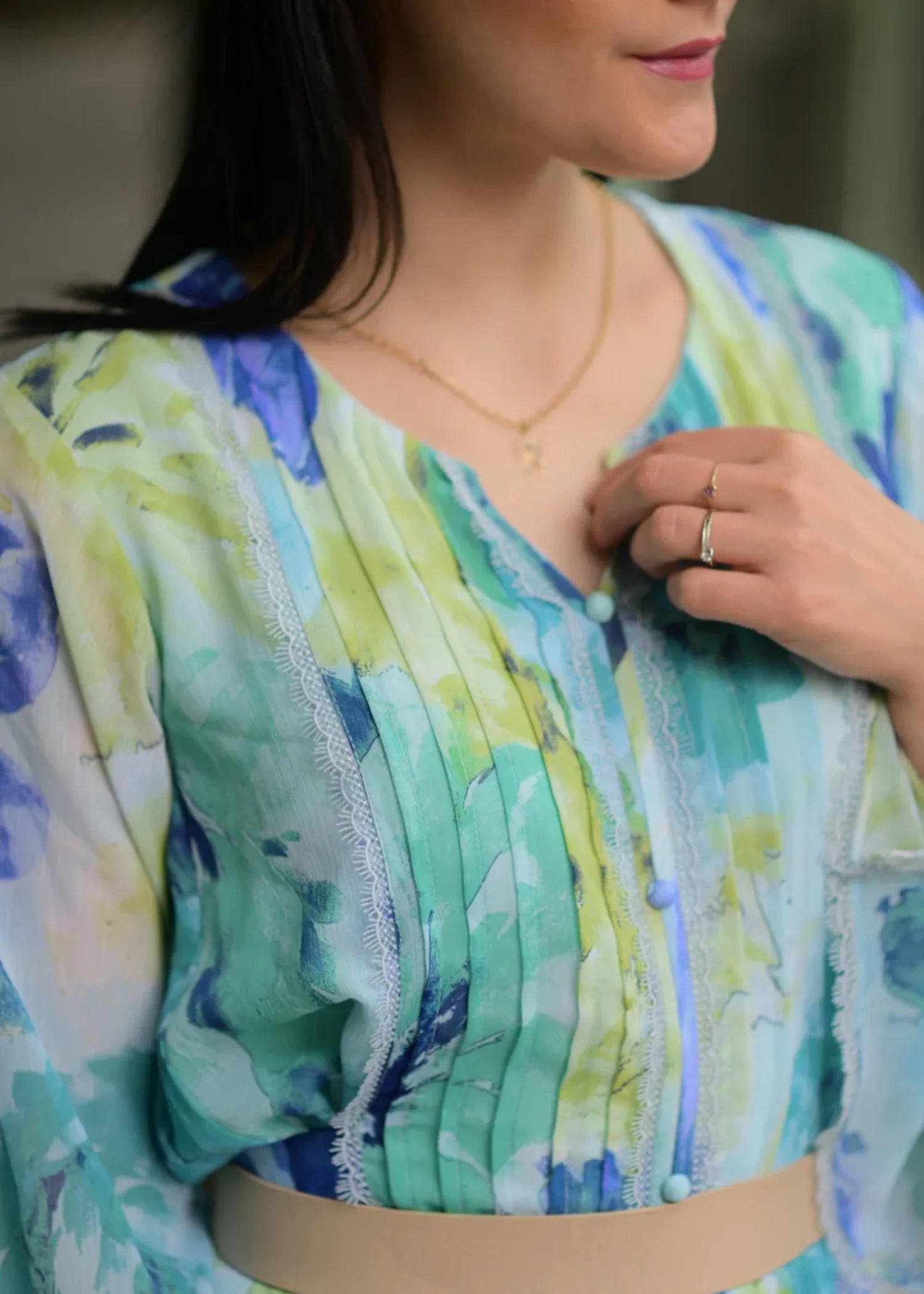 chiffon Dress in Multi