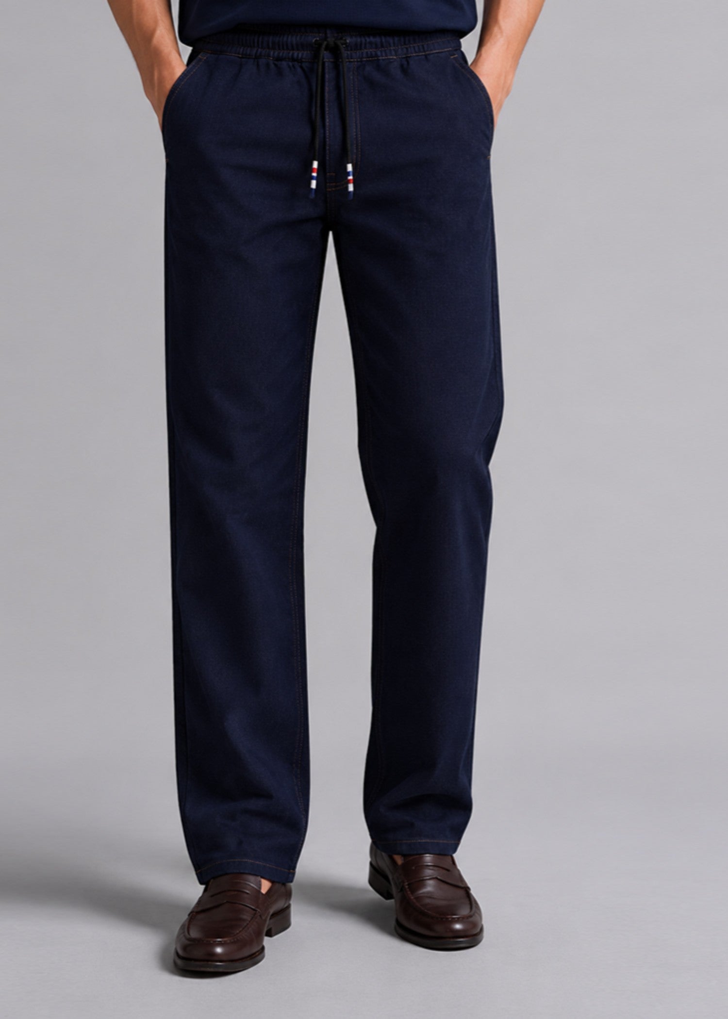 polycotton Trousers in Sapphire blue