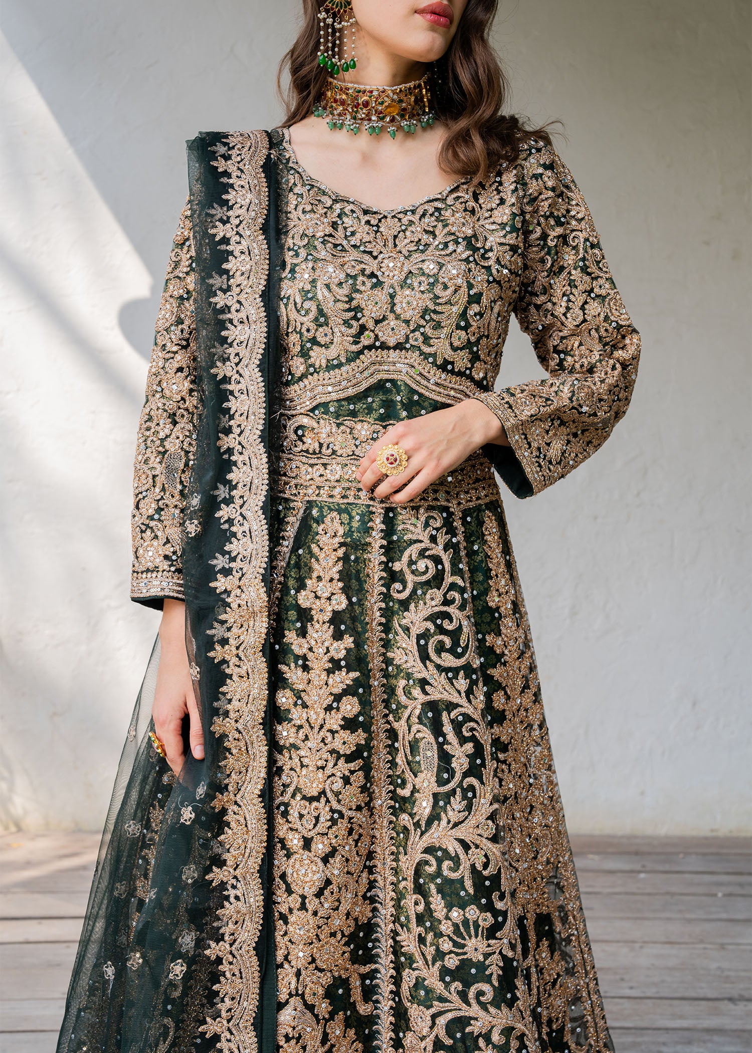 net Maxi in Emerald green