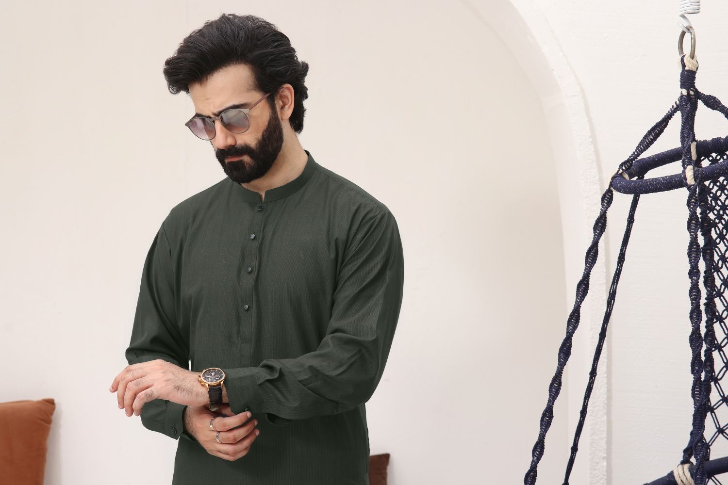 suiting Waistcoat in Green