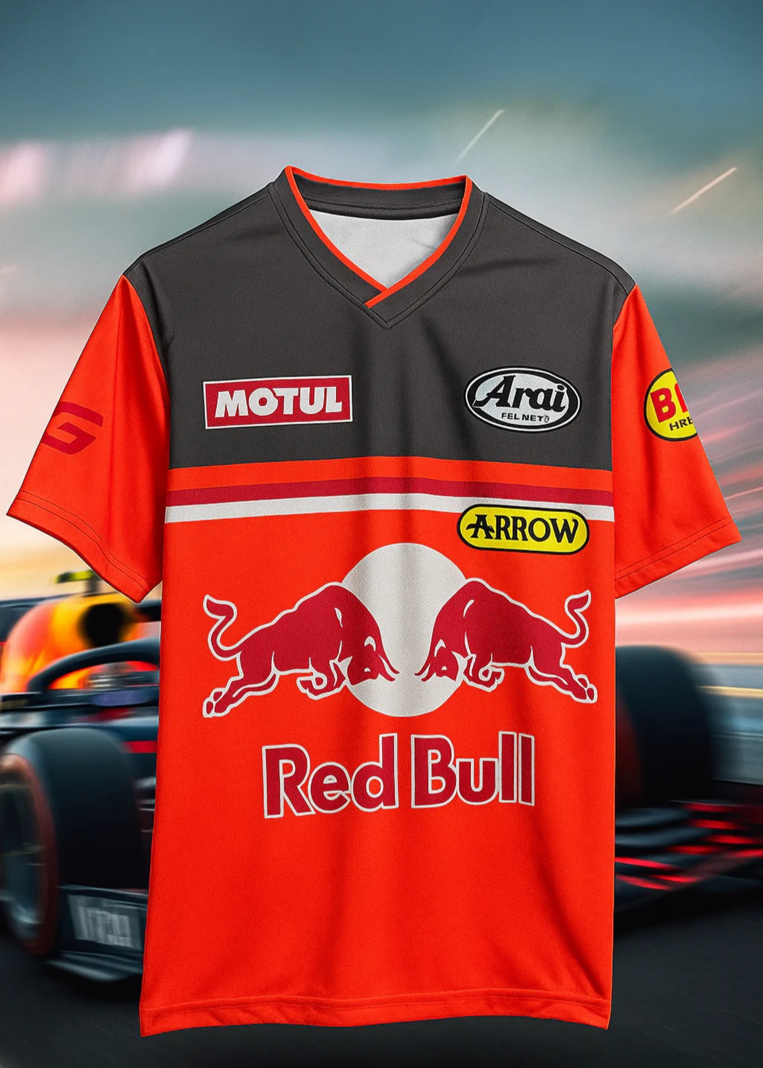 polyester T Shirt in Red