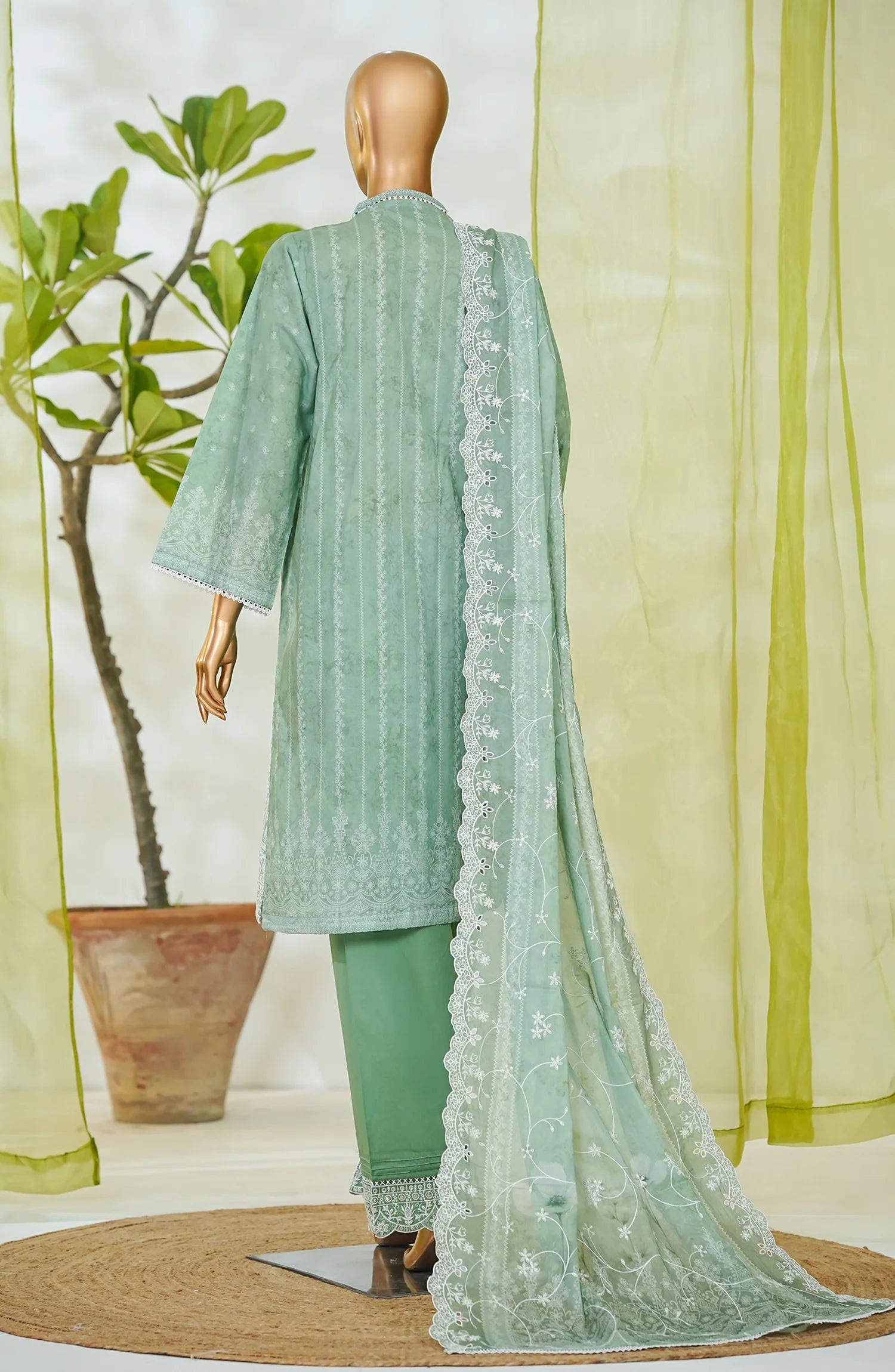 RTW White & White Embroidered Lawn – 16