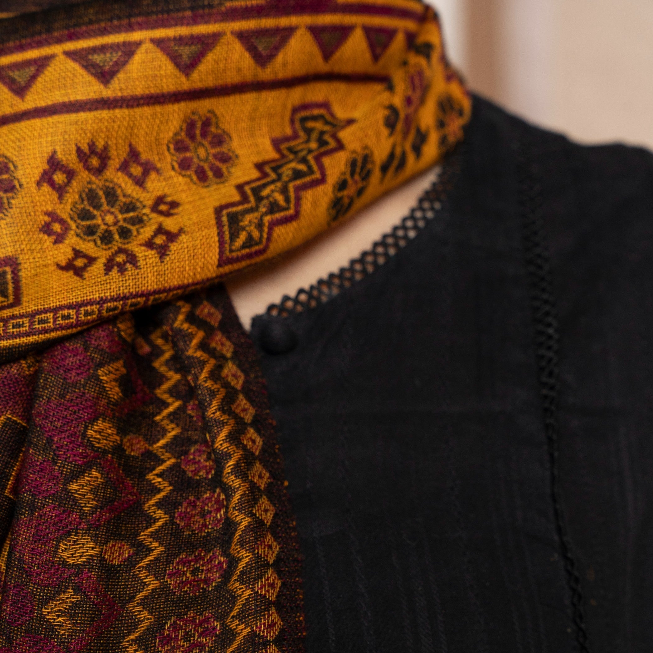 Shawl in Mustard Color by - Trendy Women Shawl FSK9306