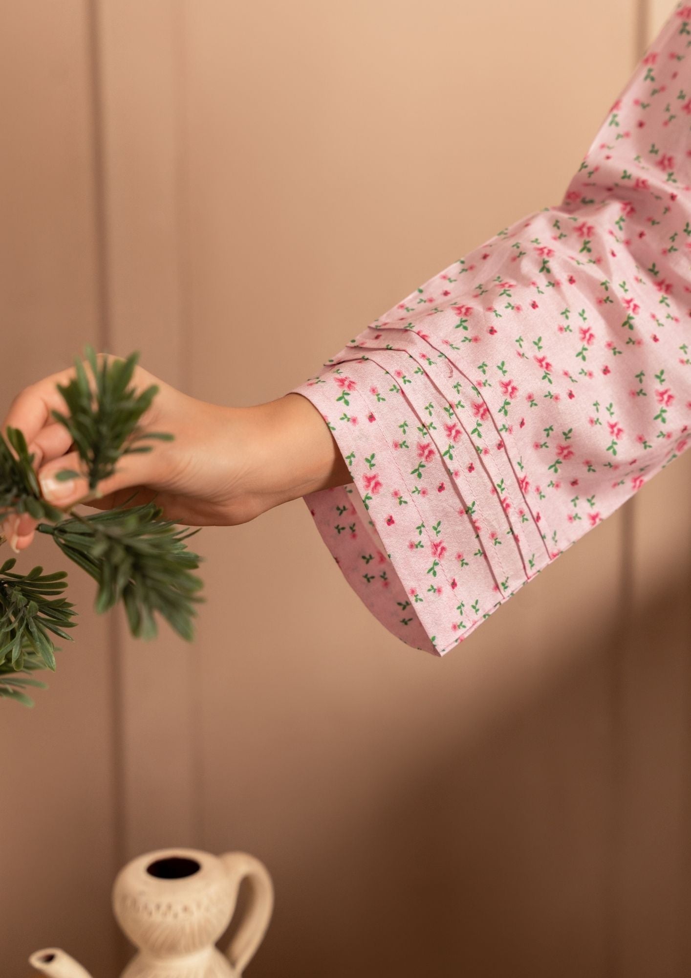 lawn Co Ord Sets in Baby pink