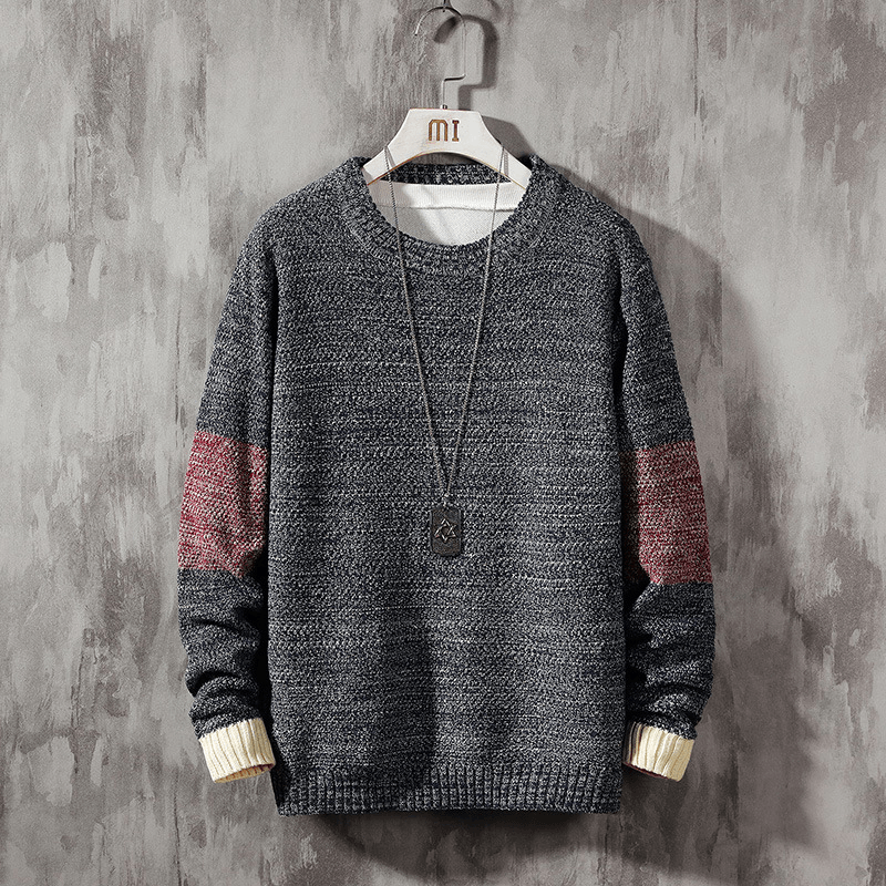 Casual All-Match Loose Color-Blocking plus Size Sweater
