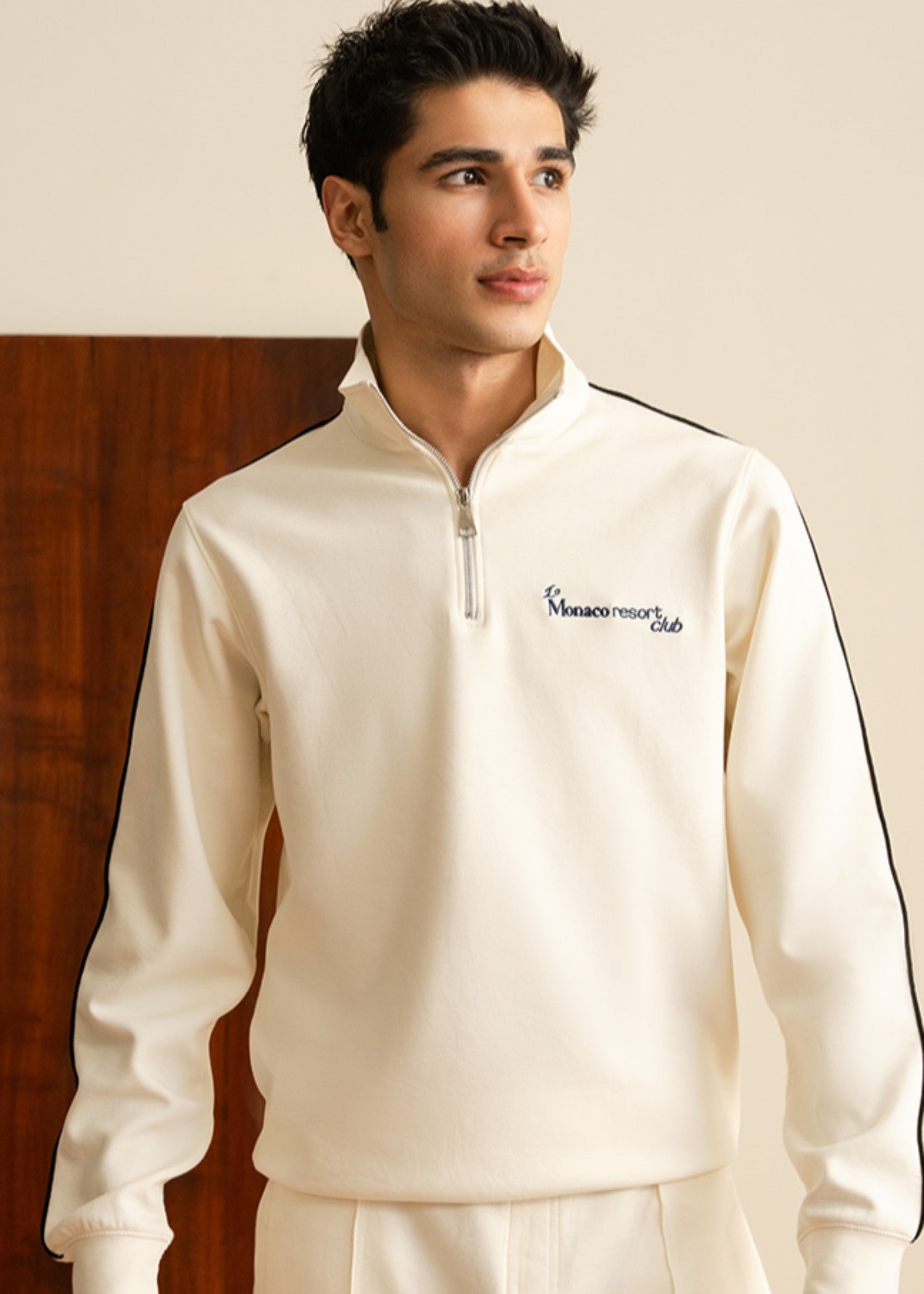 cotton Sweatshirt in Off-white
