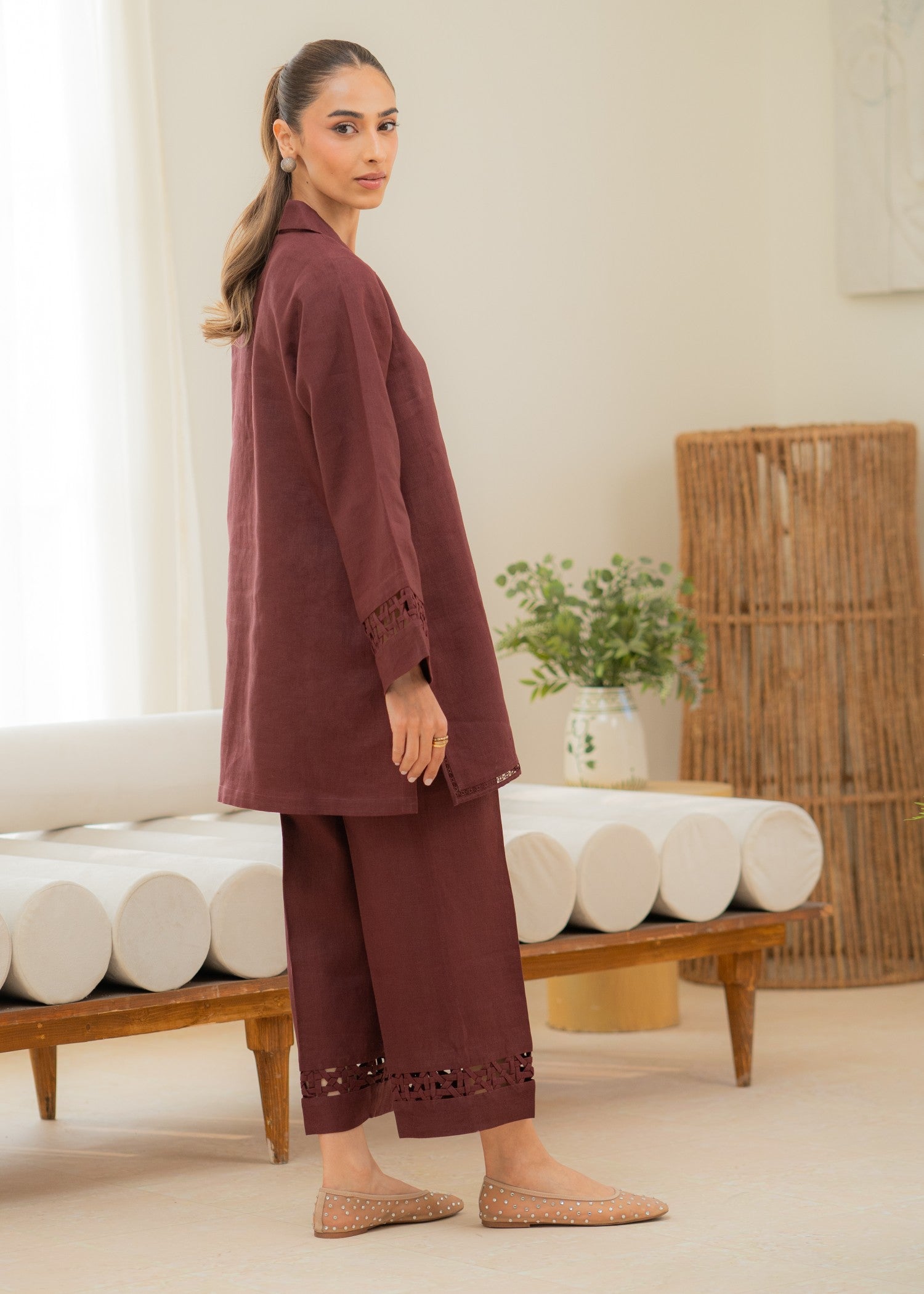 cotton Co Ord Sets in Brown