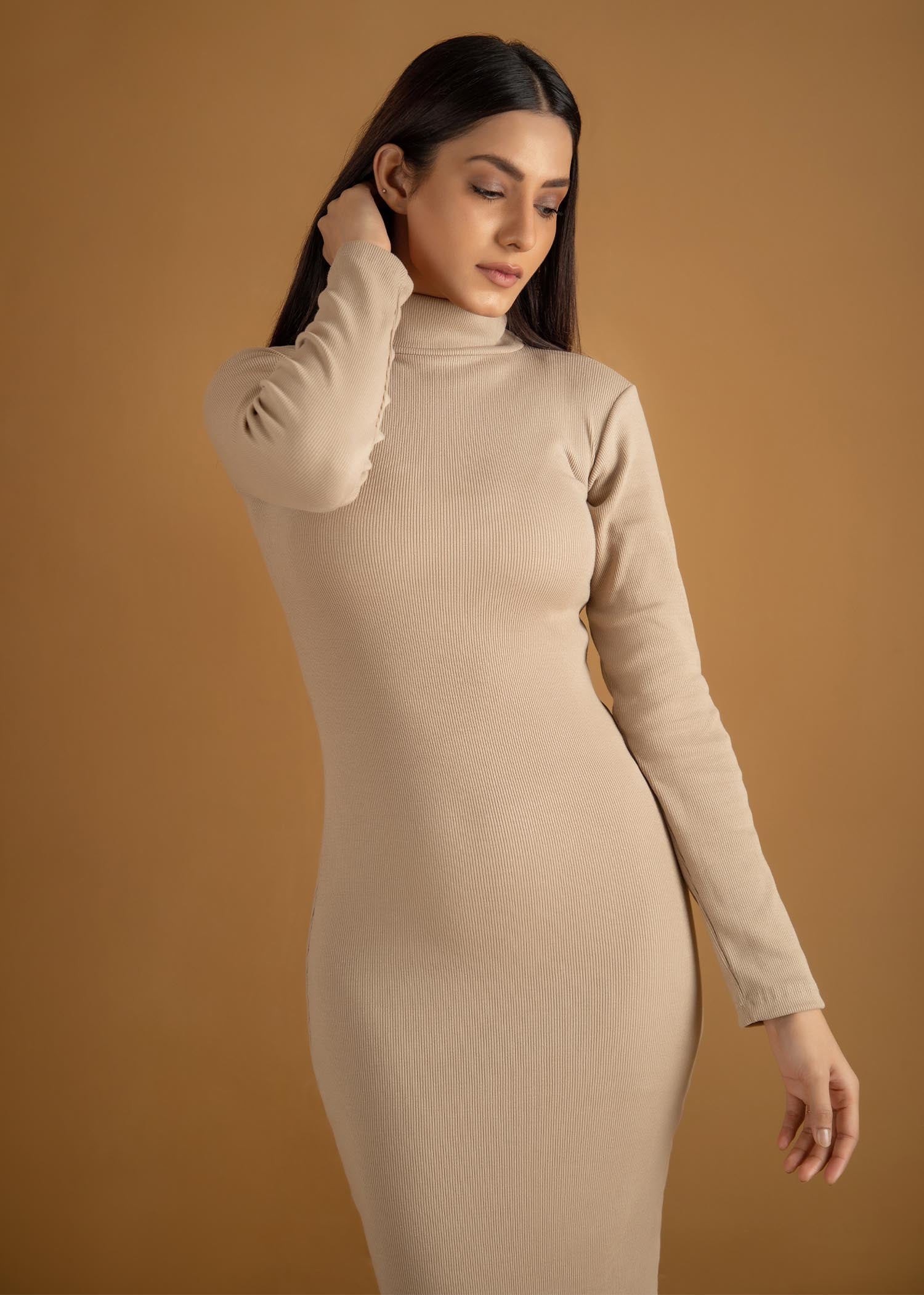 jersey knit Dress in Cream