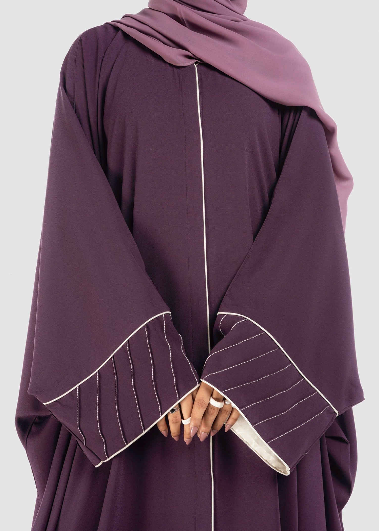 polyester Abaya in Egg plant