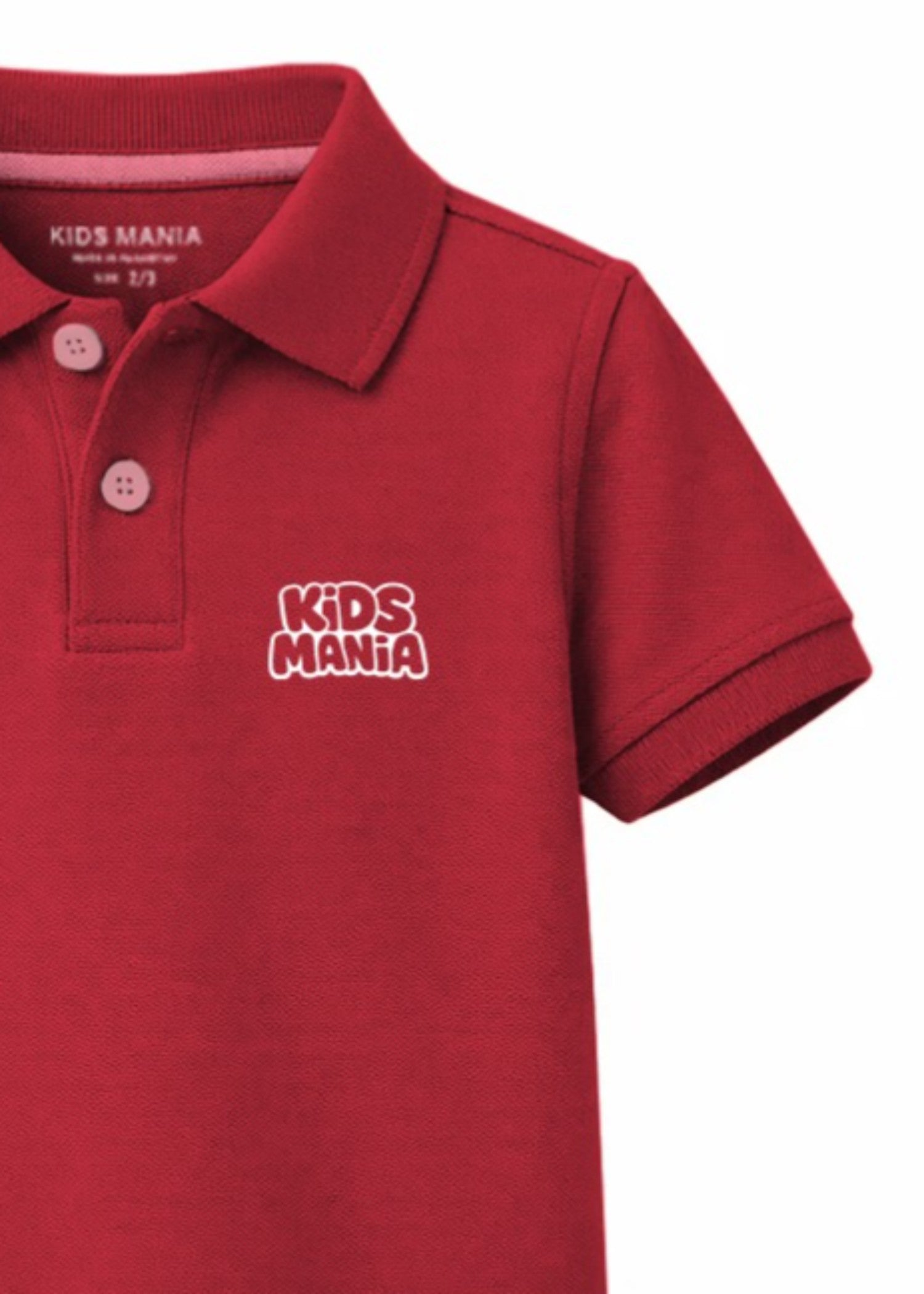 cotton Polo Shirt in Red