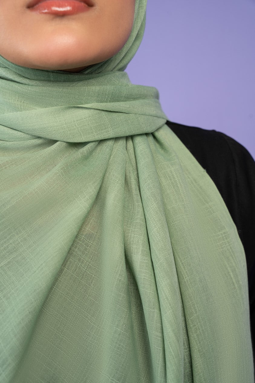 lawn Hijab in Pistachio green