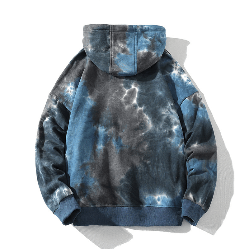 High Gram Hooded Tie Dye Sweatshirt Hip Hop Loose