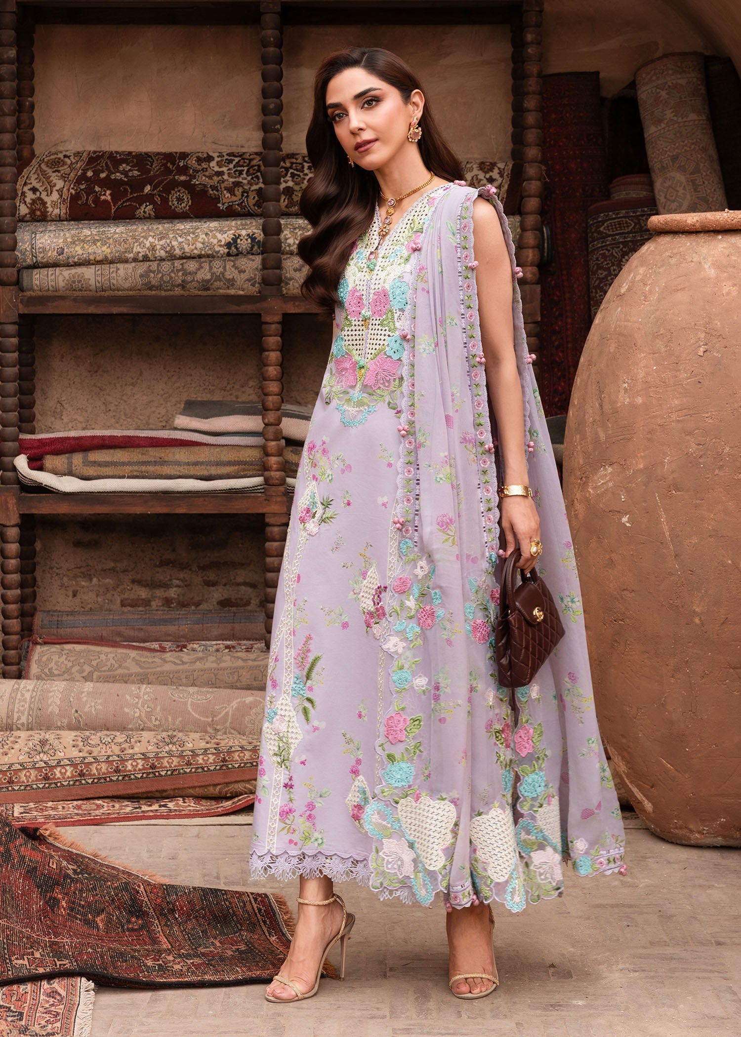 Breeze Festive Luxury Lawn – ROSE-6-B