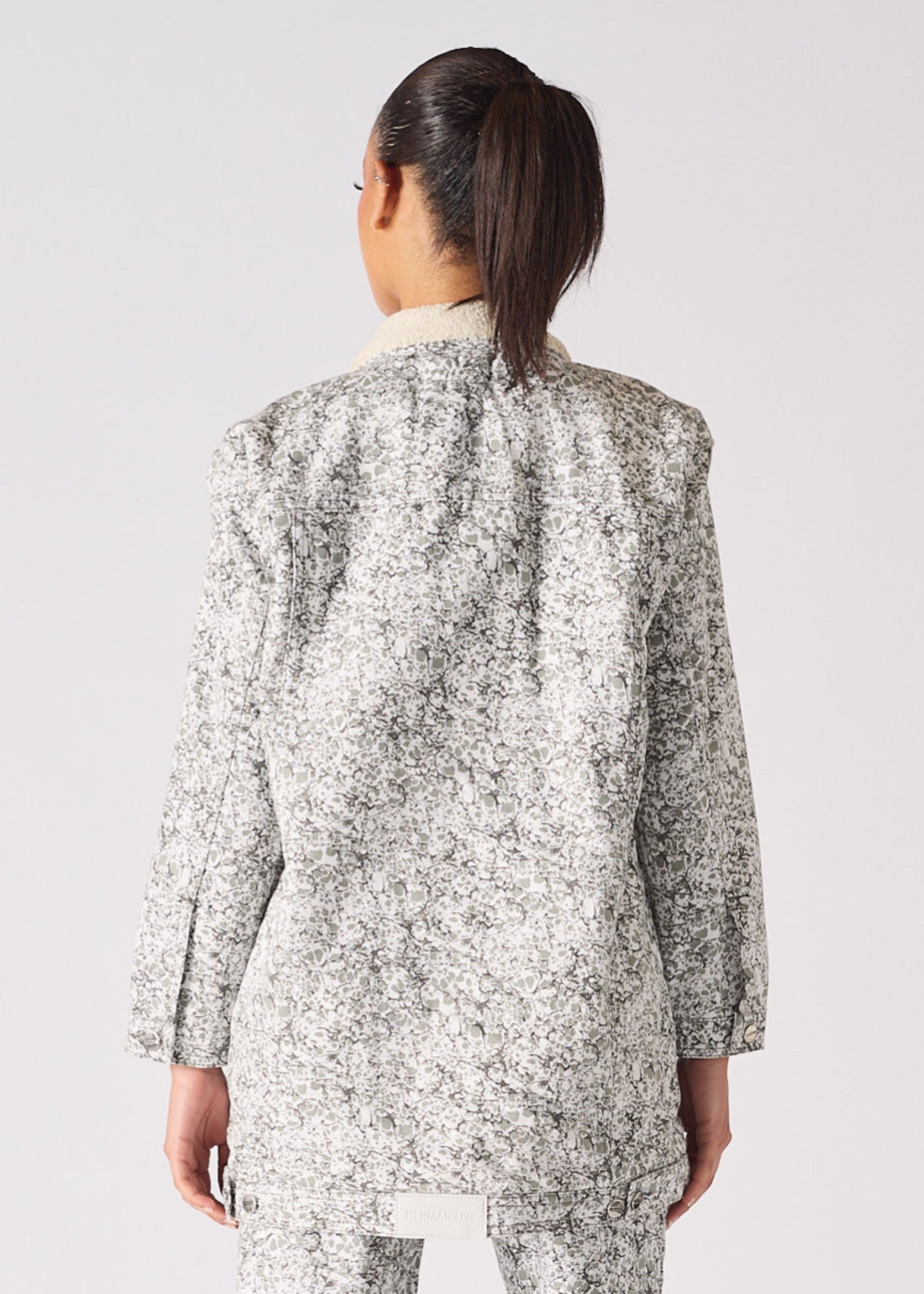 denim Jacket in Light grey
