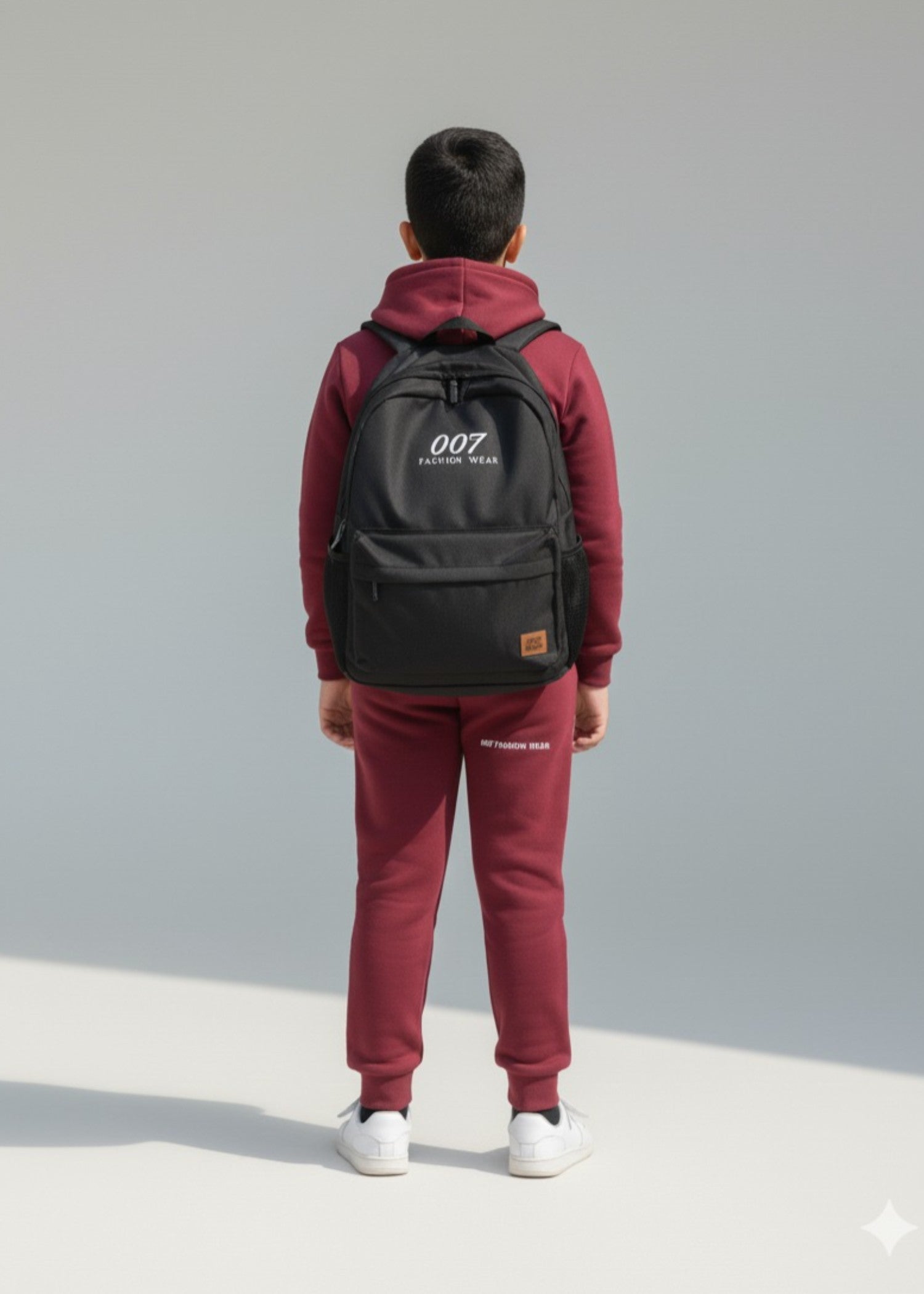 fleece Tracksuit in Maroon
