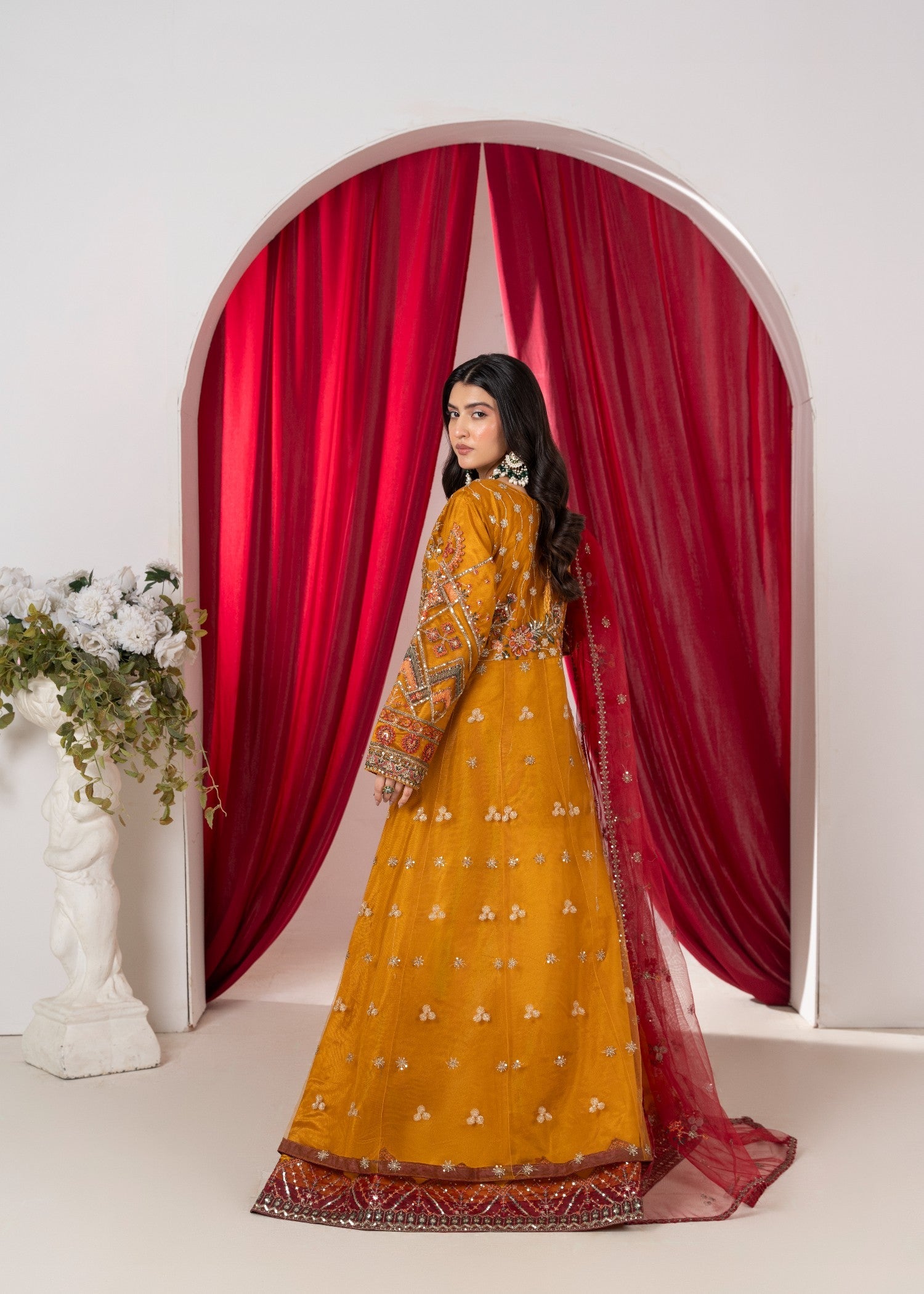 net Maxi in Mustard