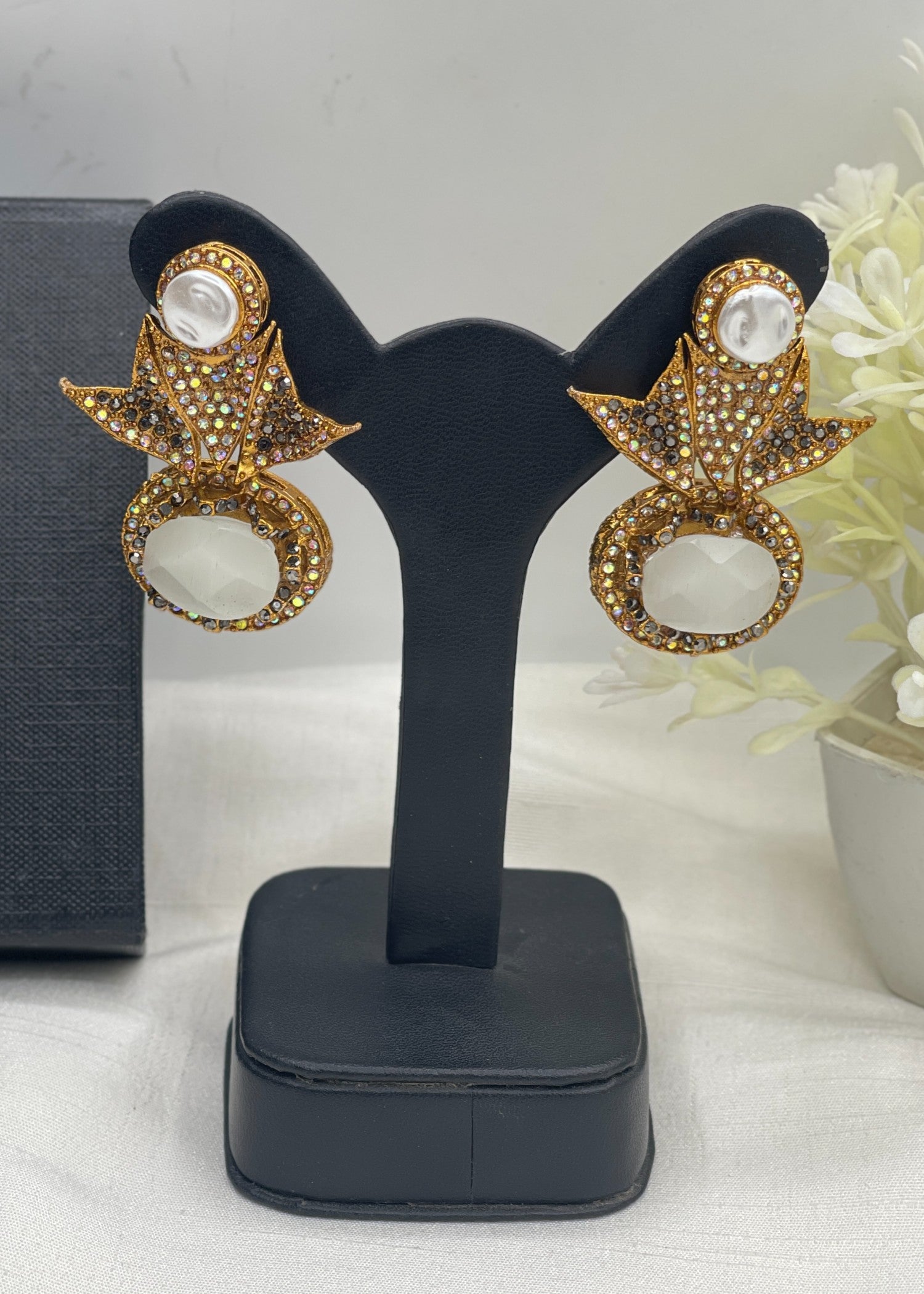 Earrings in White Color by - Trendy Women Earrings ELY5547