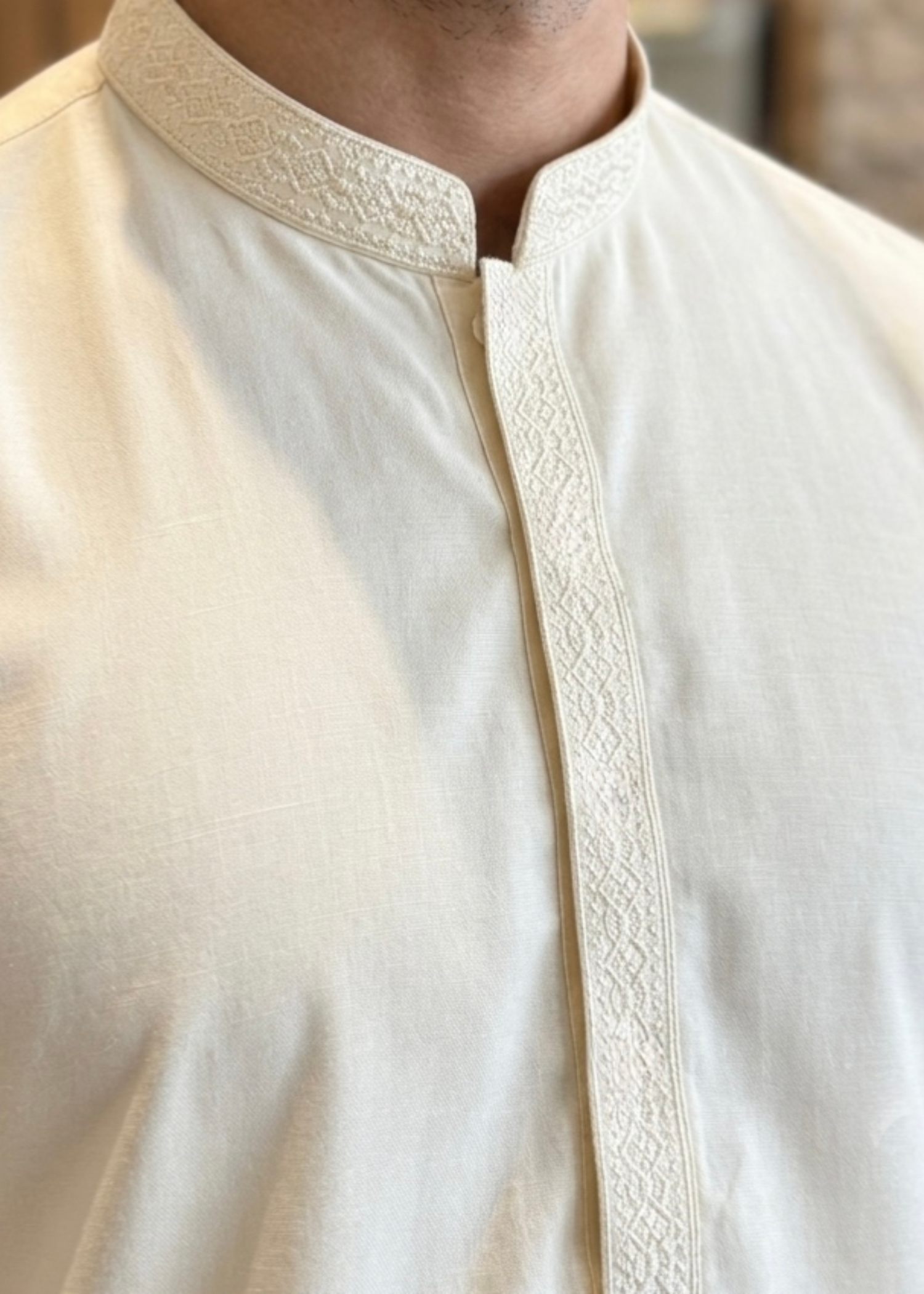 wash & wear Shalwar Kameez in Beige
