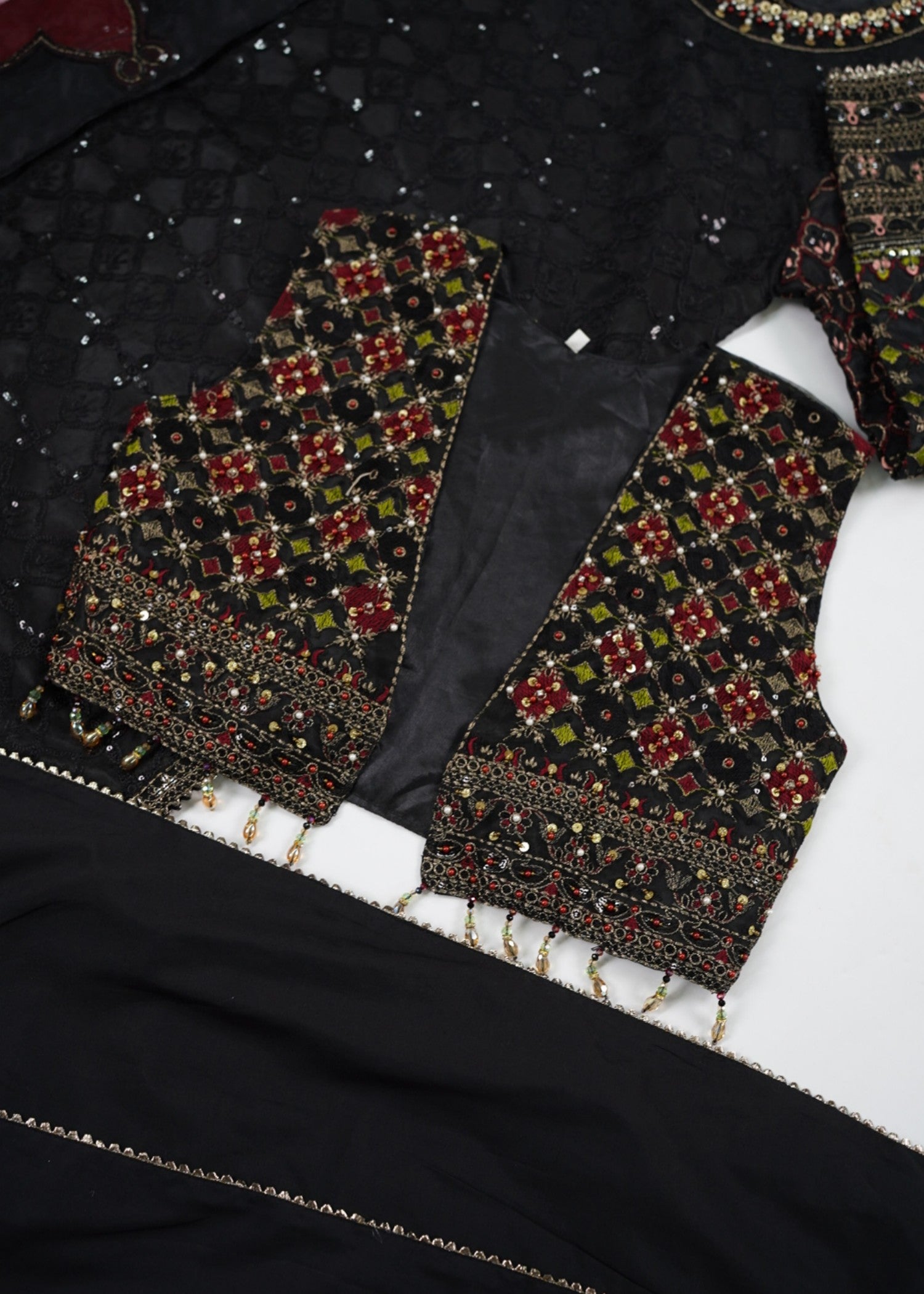 organza Jacket in Black