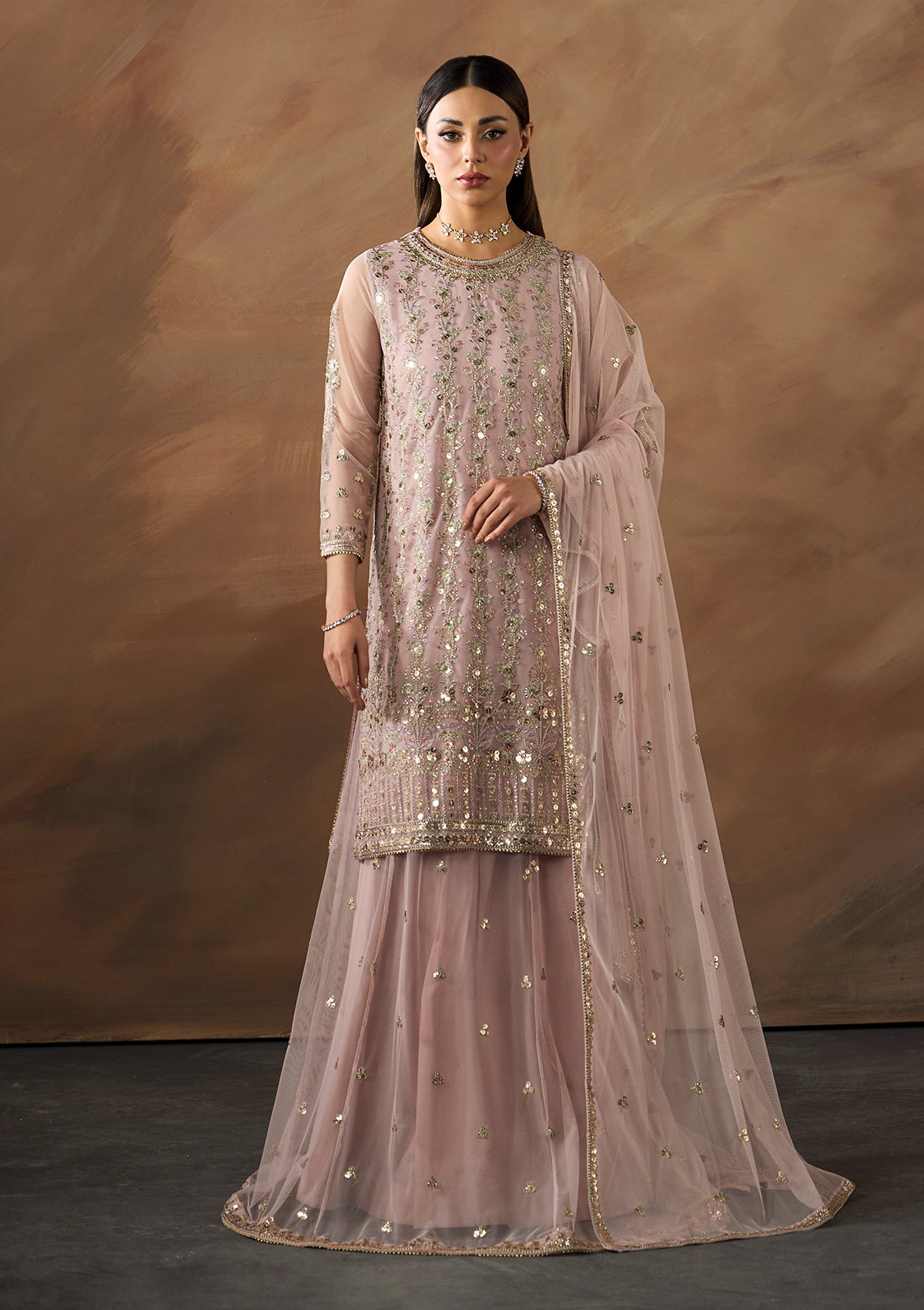 net Unstitched in Light pink